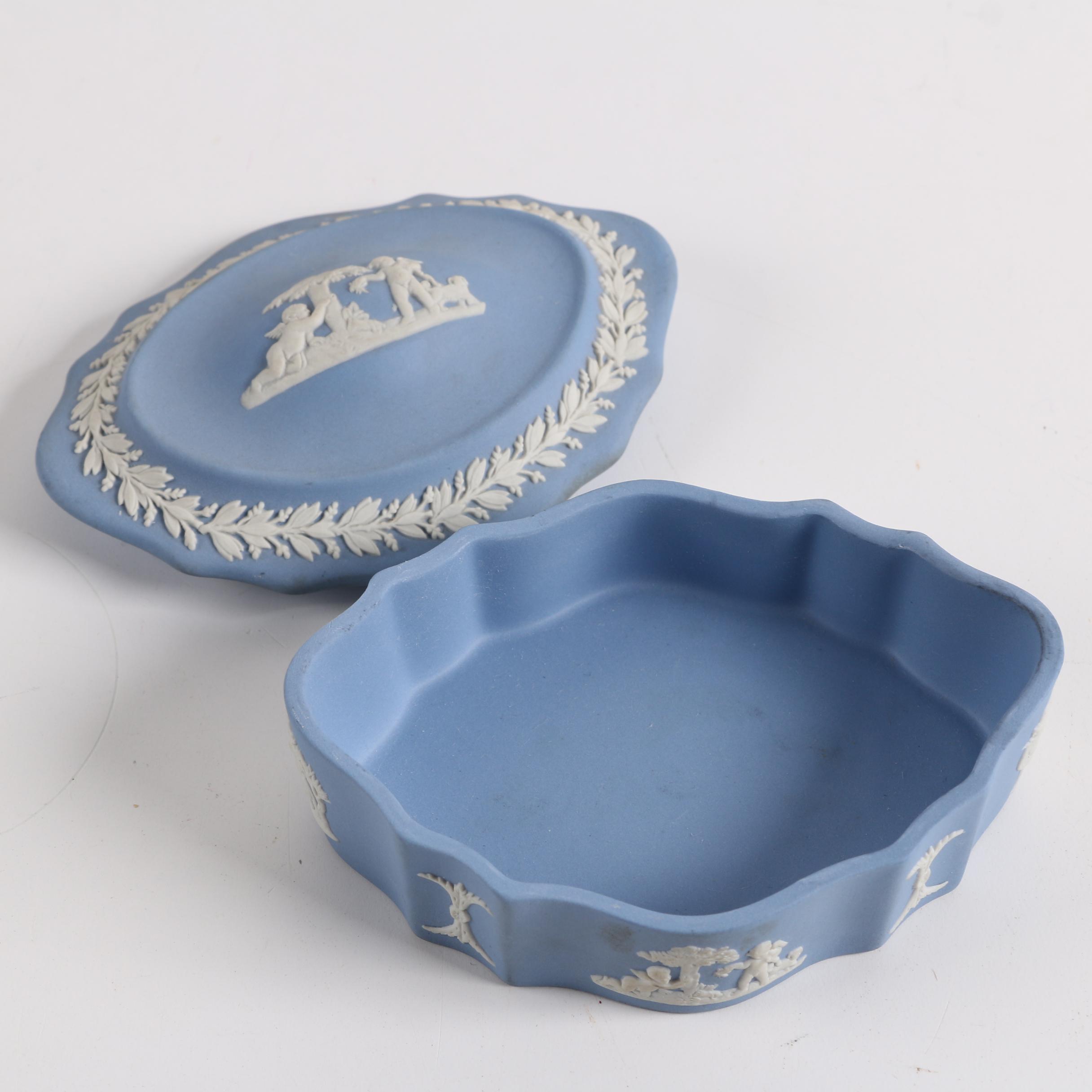 Wedgwood Jasperware Trinket Box and Ash Receiver