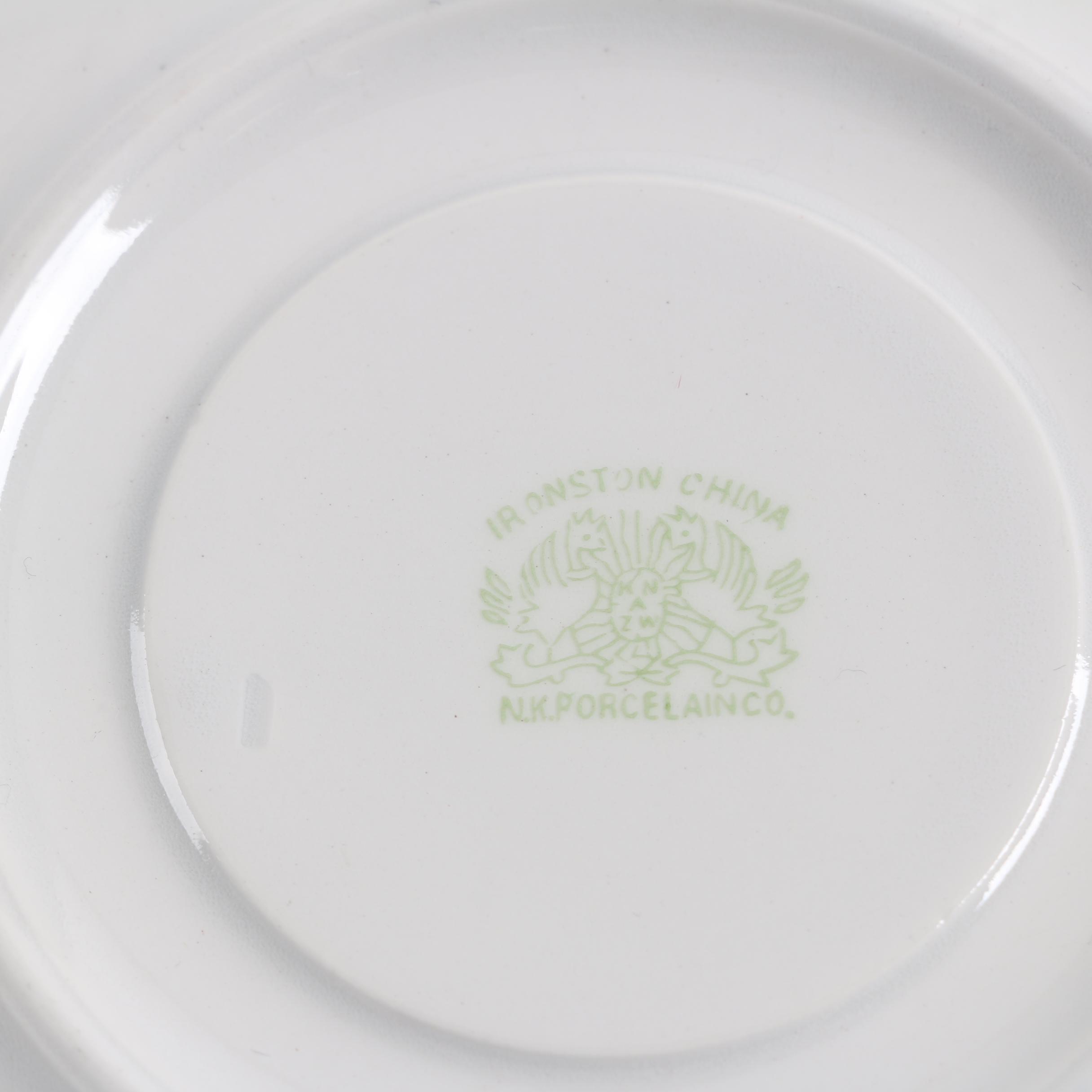 Vintage Japanese N.K. Porcelain Co. Ironstone Teacups and Saucers