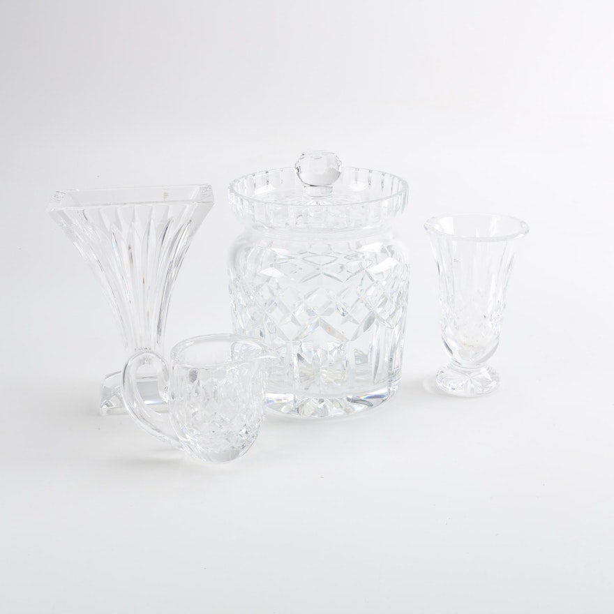 Waterford Crystal Serveware and Vases Featuring "Lismore"