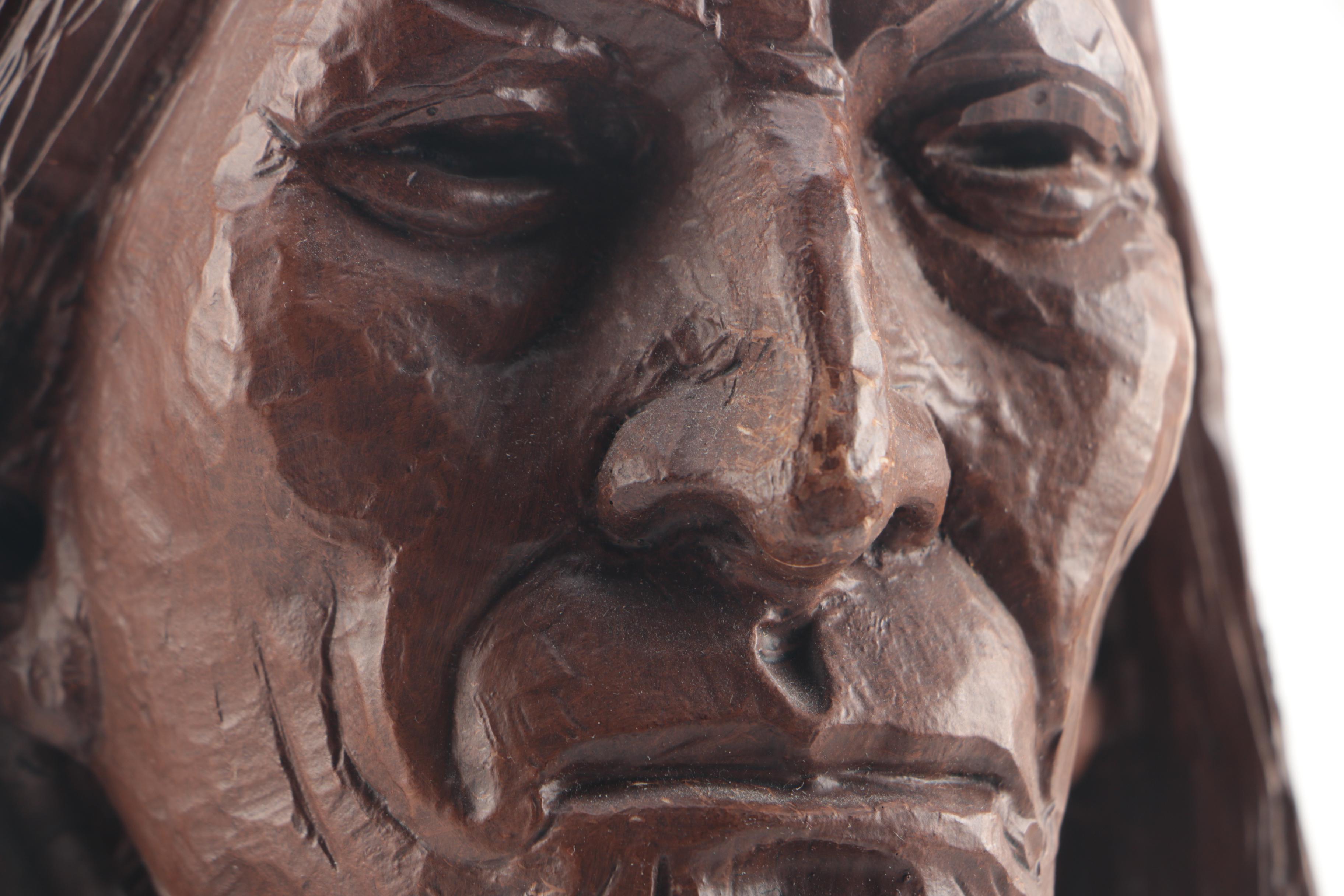 1987 Red Mill Mfg Handcrafted Bust of Native American