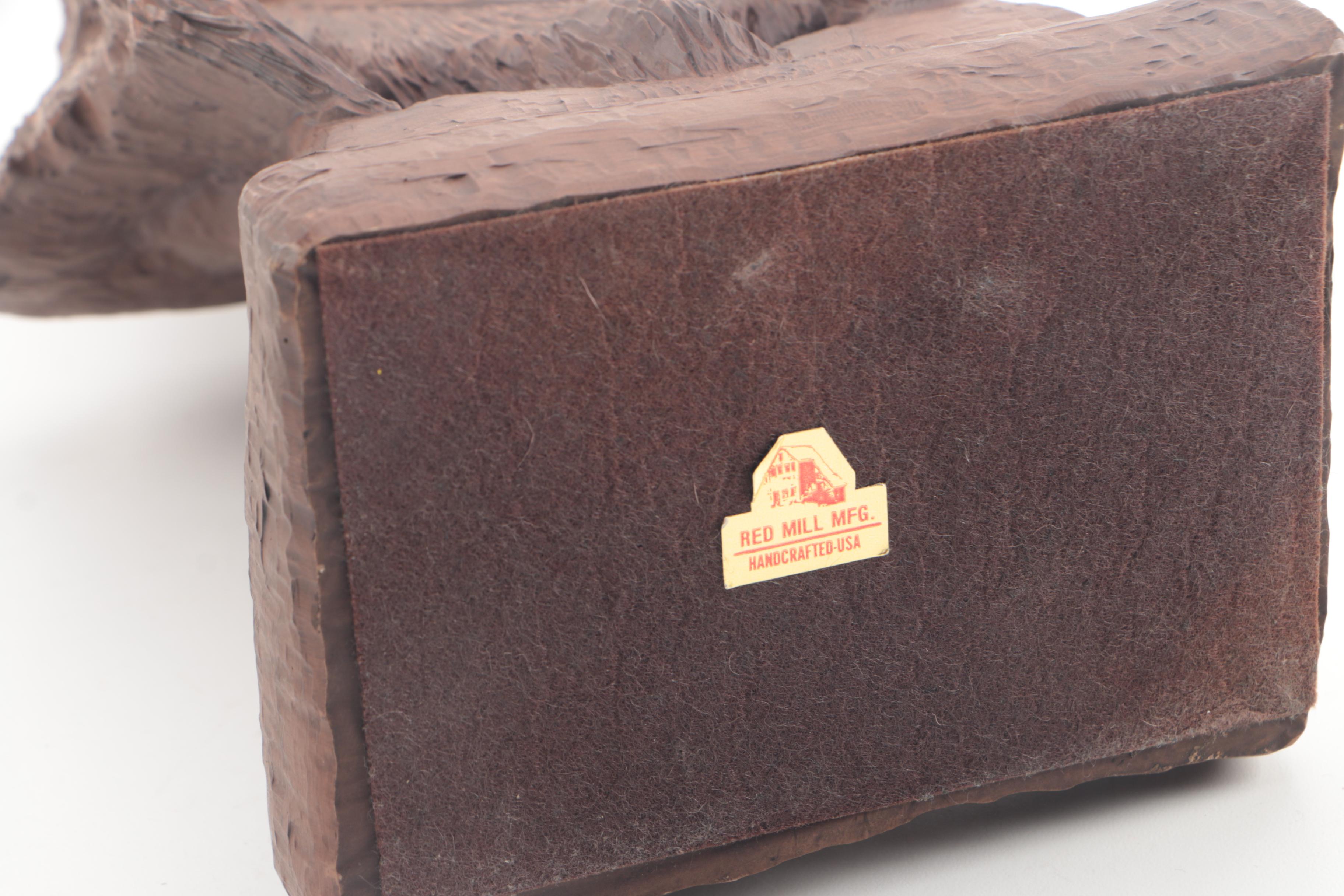 1987 Red Mill Mfg Handcrafted Bust of Native American