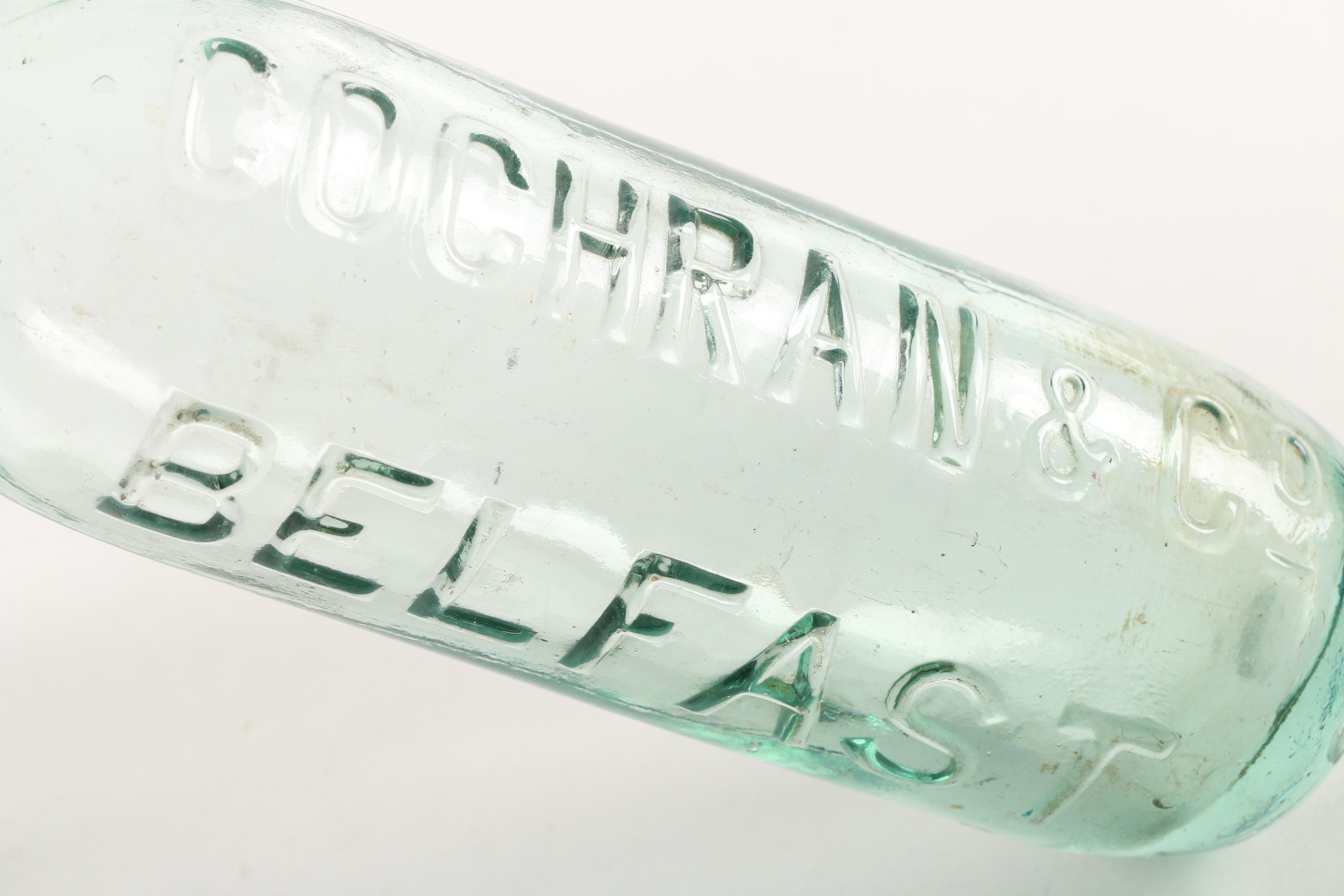 Antique Cochran & Co. and Cantrell Cochrane Glass Soda Bottles