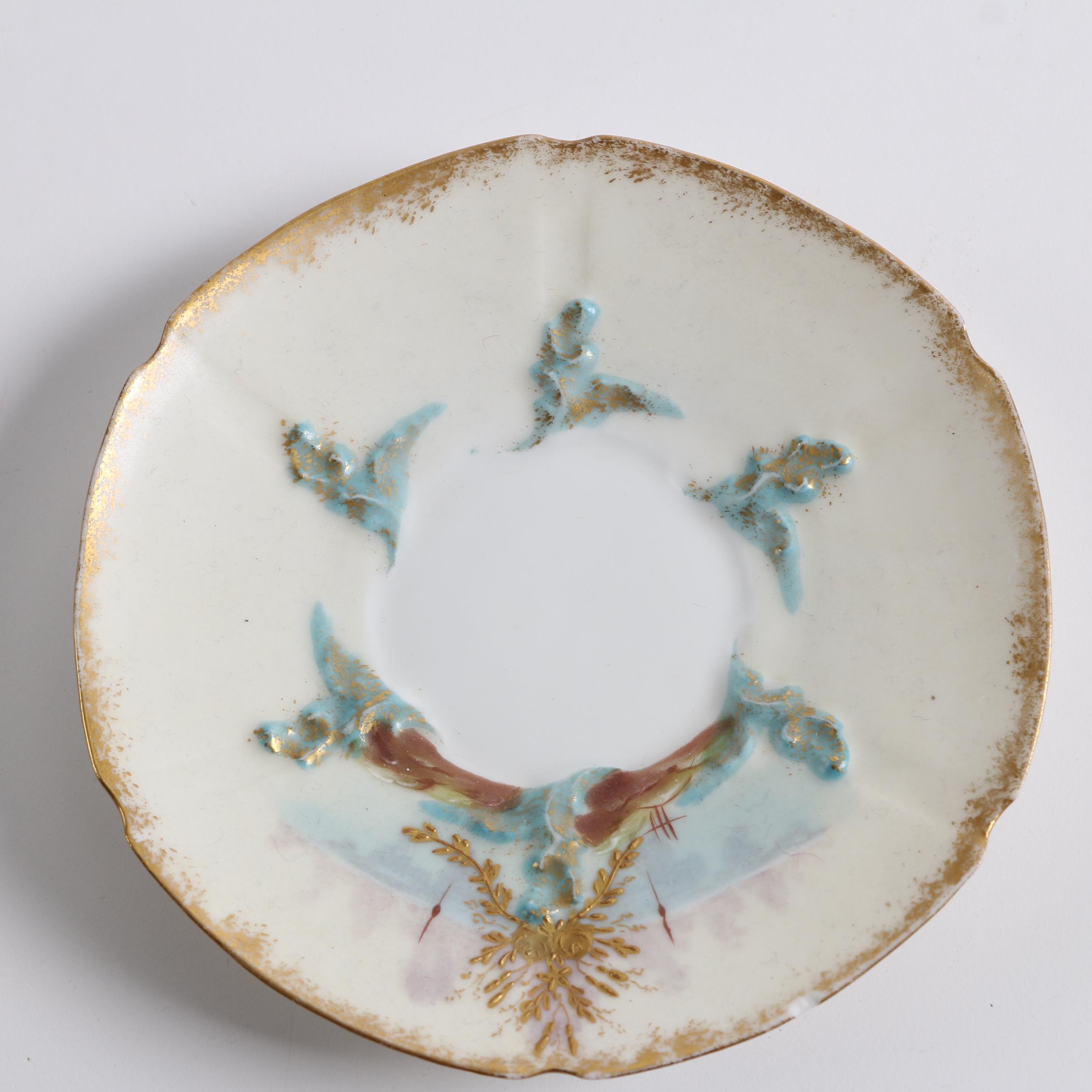 Vintage Japanese Export Porcelain Tea Cups, Saucers and Sugar Bowl