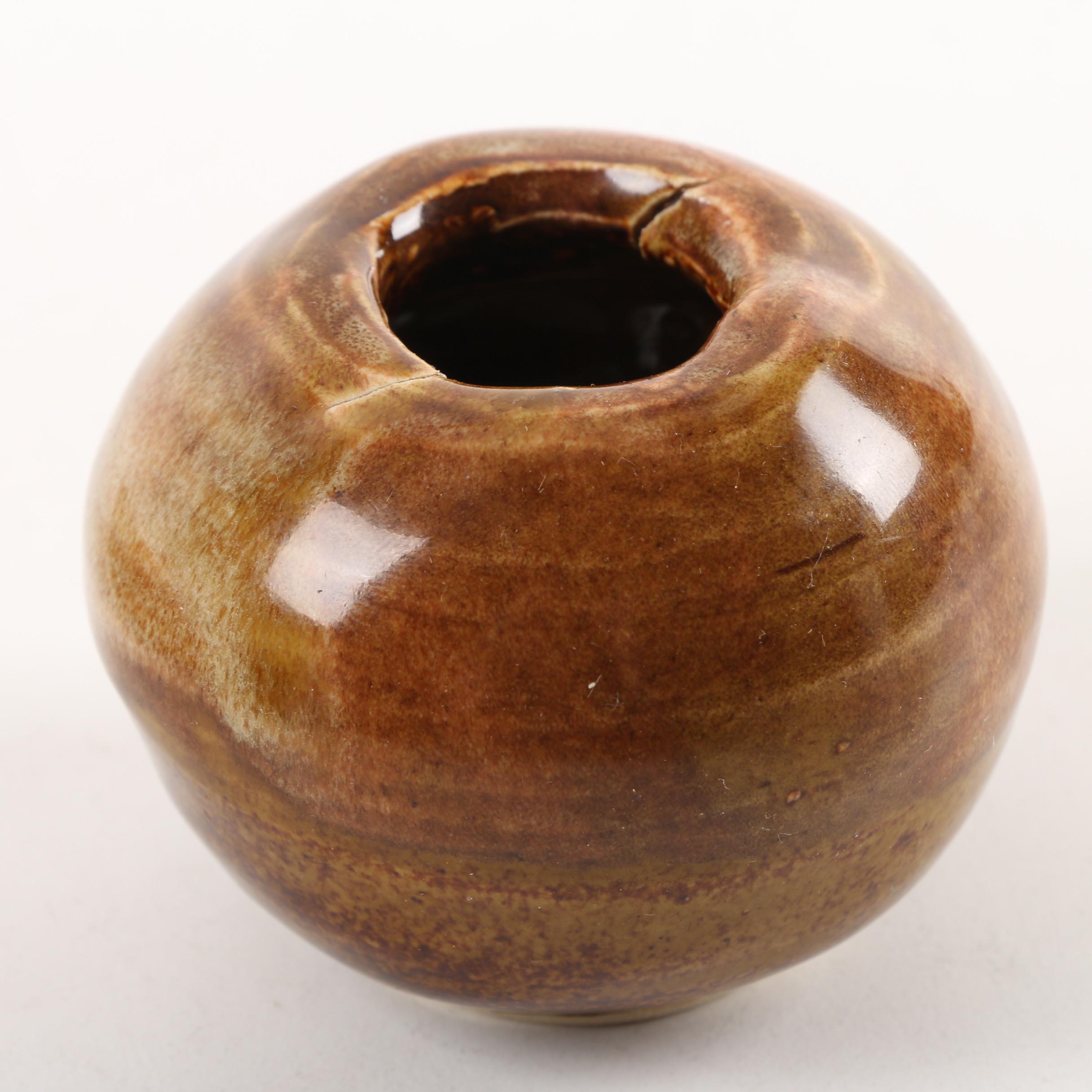 Alexandria Clay Co-Op Signed Stoneware Vessels by Laura