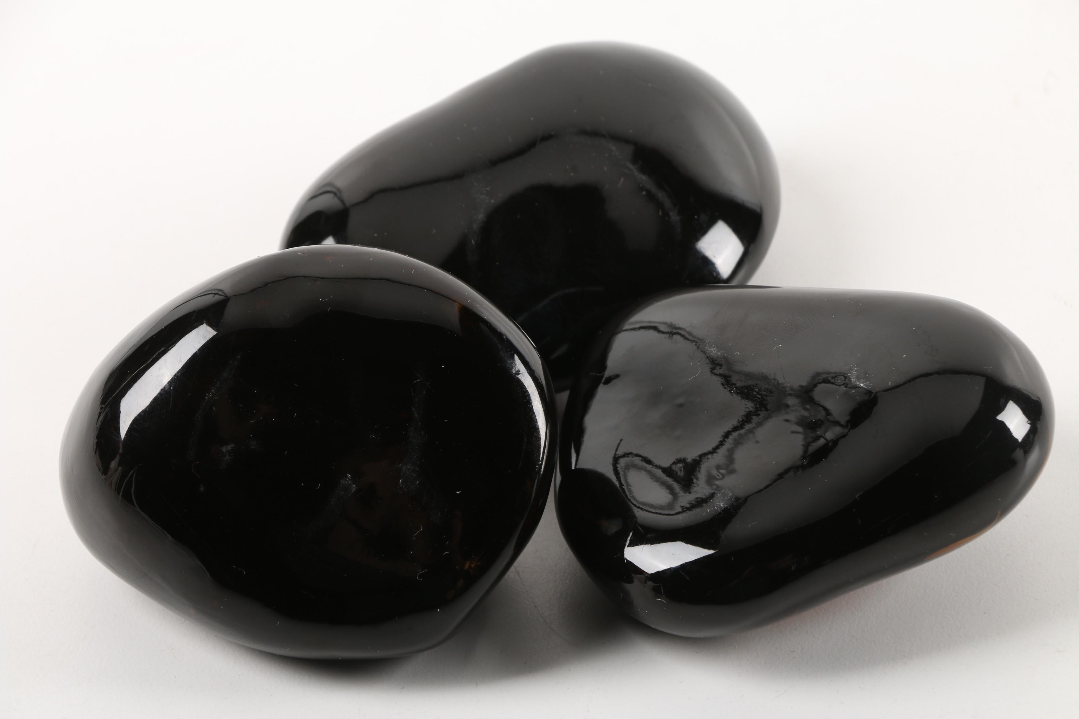 Hand-Painted Koi Fish Stone Paperweights