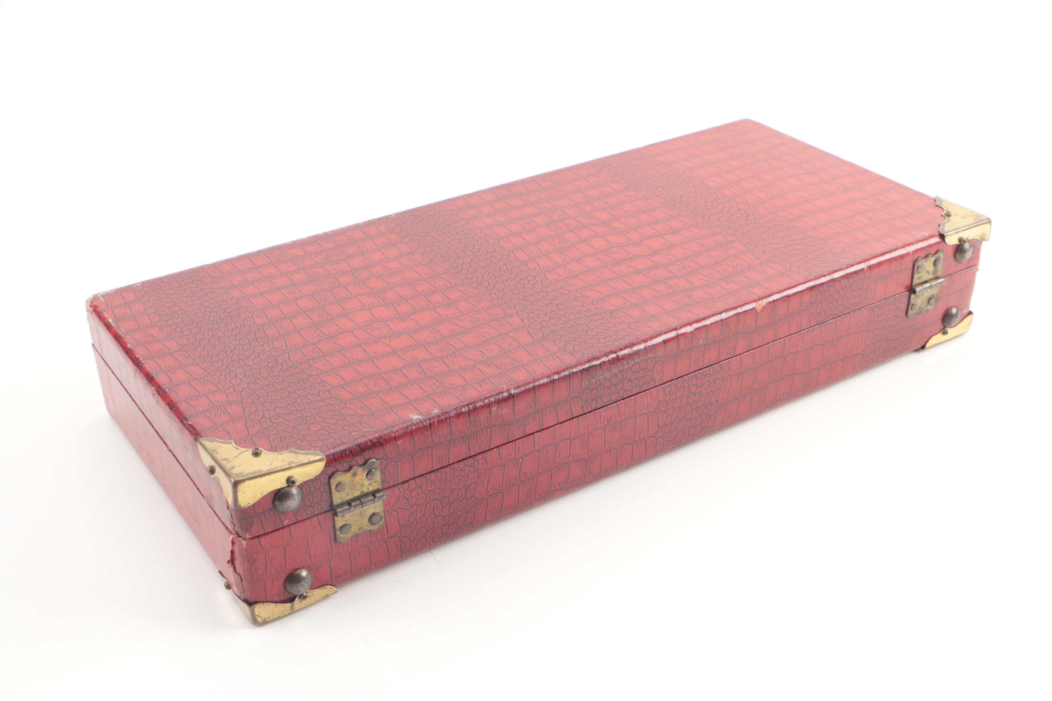 Mahjong and Rummikub Game Sets in Leatherette Cases