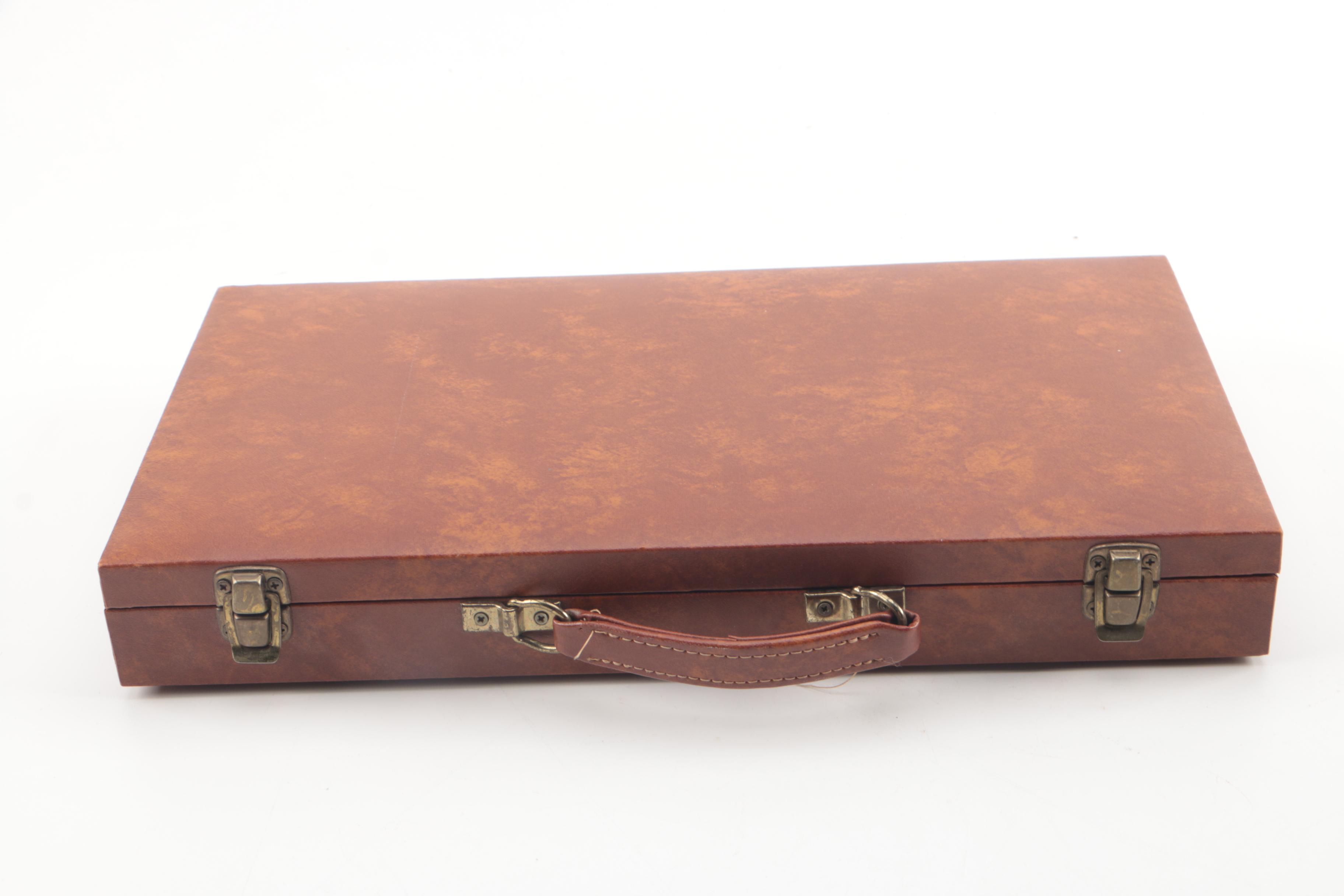 Mahjong and Rummikub Game Sets in Leatherette Cases