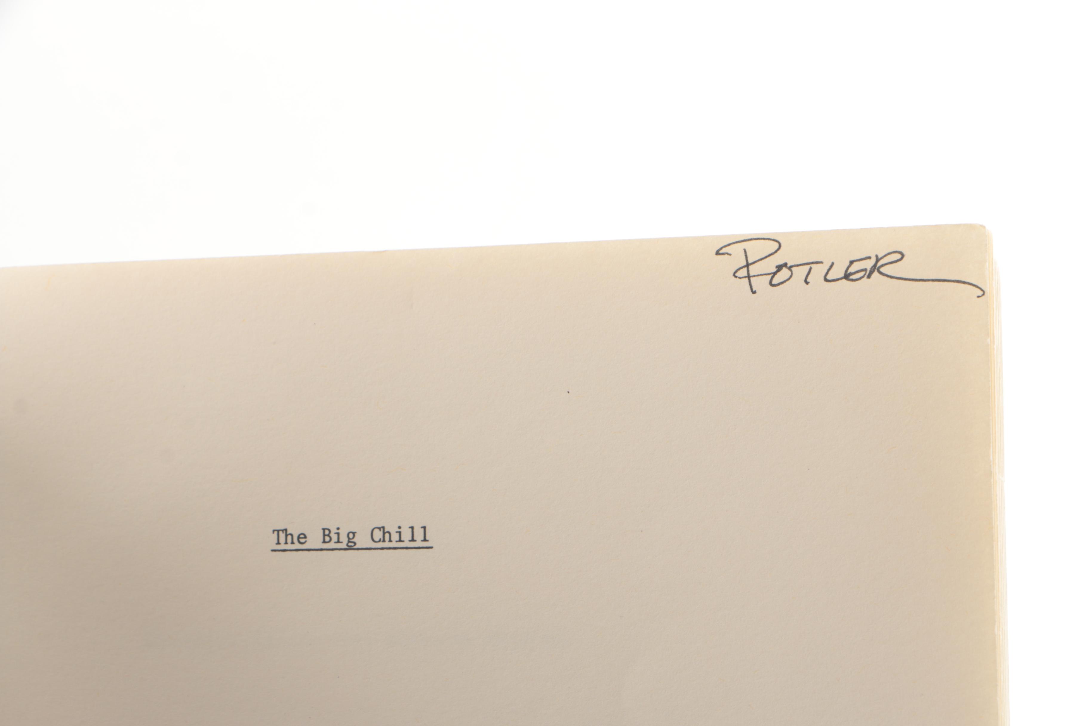 First Edition "The Big Chill" Script