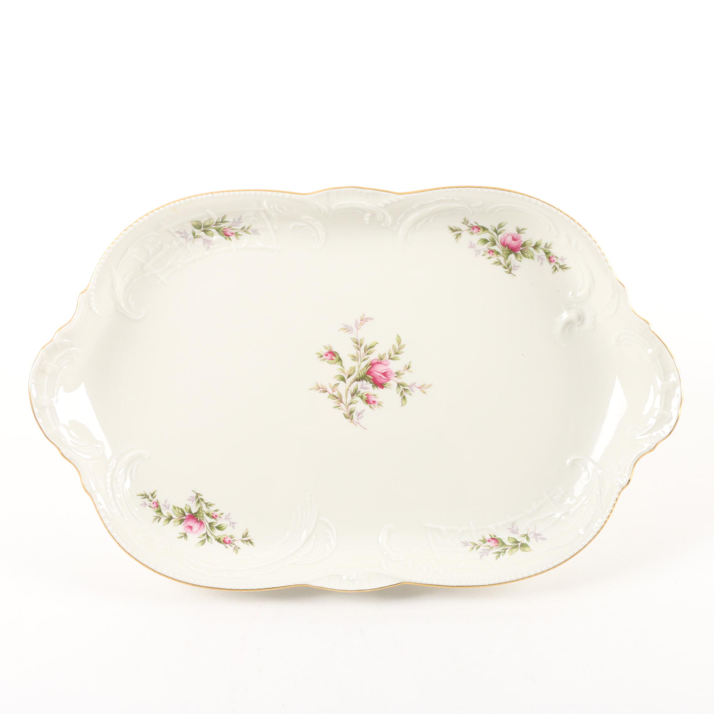 Rosenthal "Sanssouci Rose Ivory" Oval Serving Platter