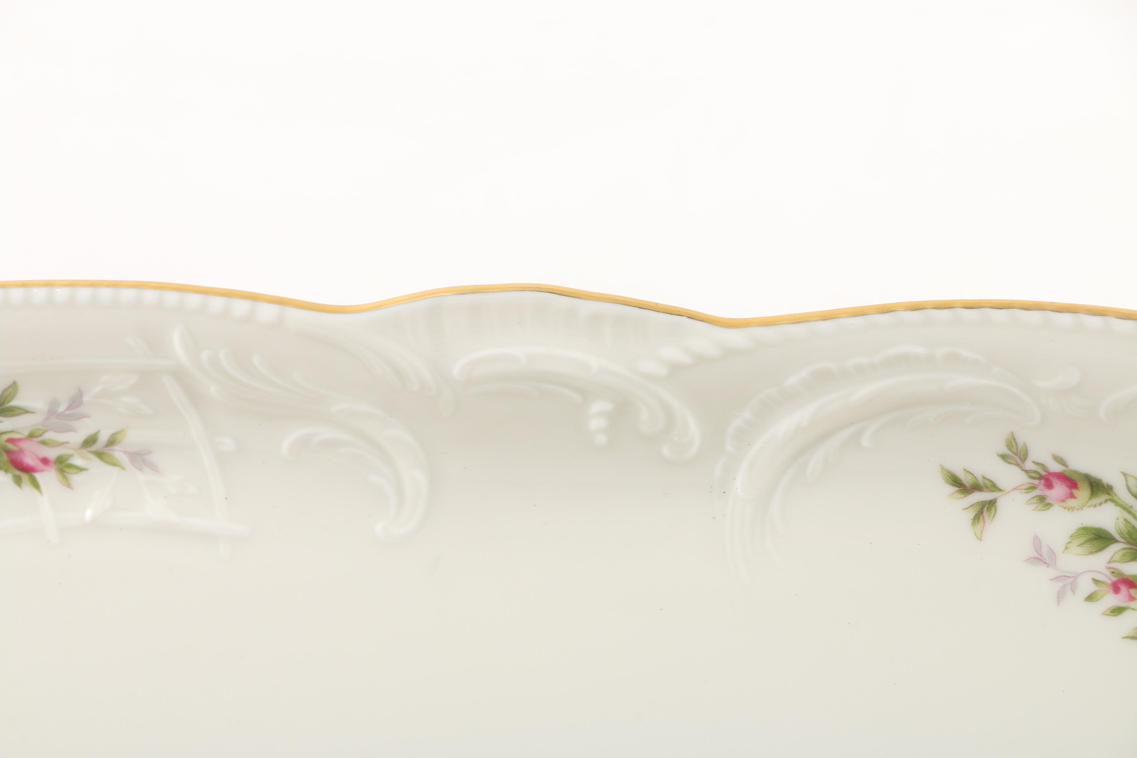 Rosenthal "Sanssouci Rose Ivory" Oval Serving Platter