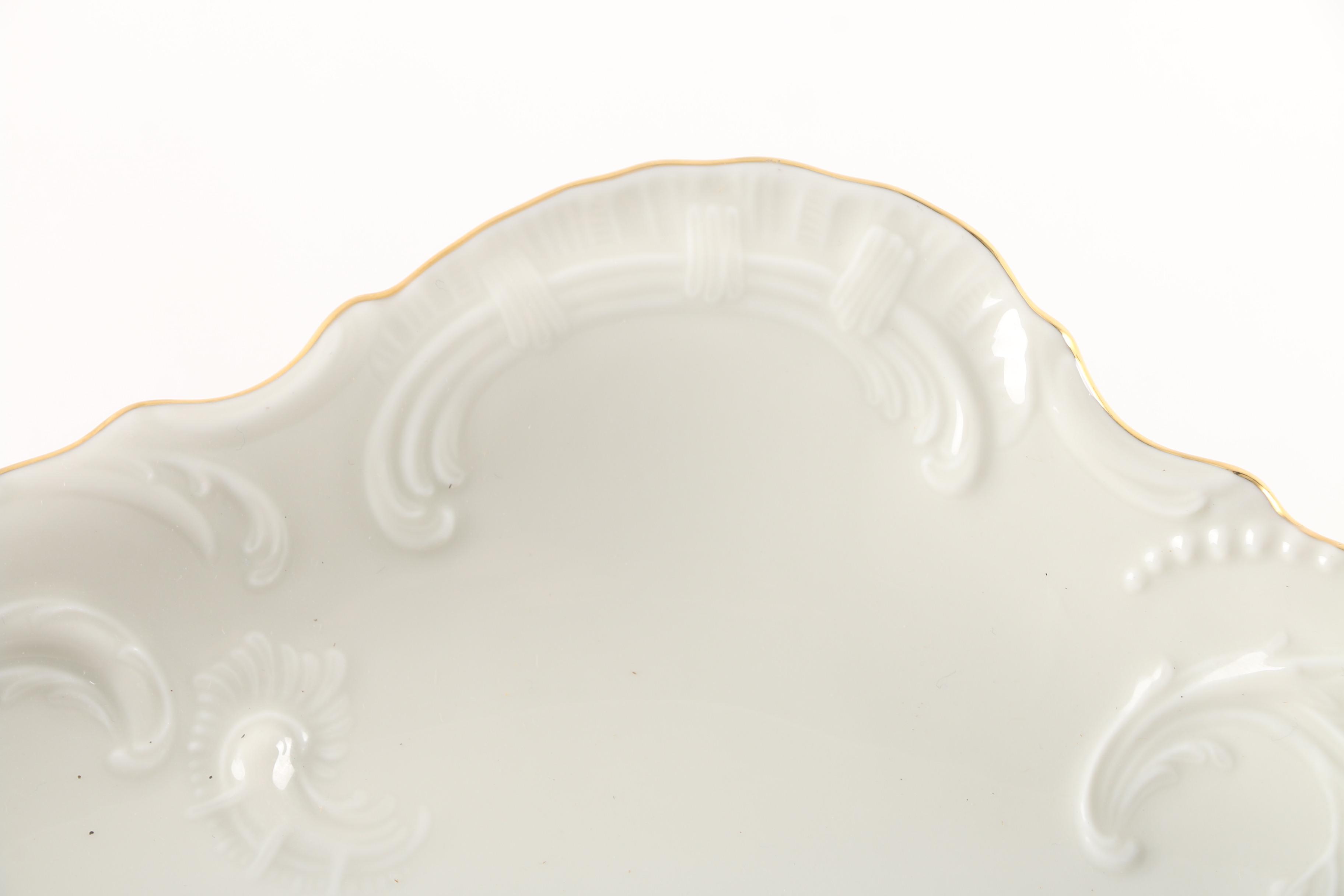 Rosenthal "Sanssouci Rose Ivory" Oval Serving Platter