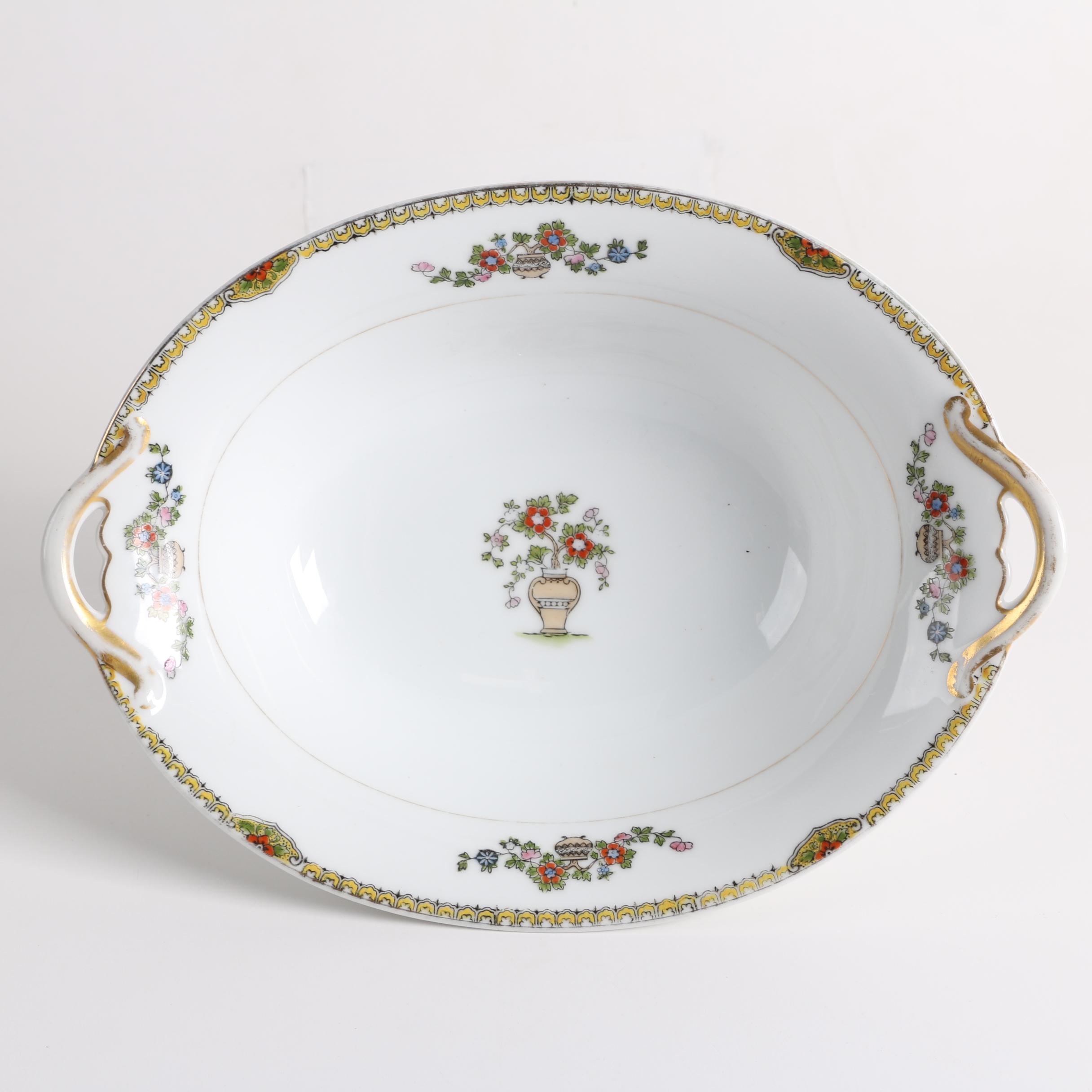 Japanese Porcelain Serveware Featuring Noritake "Shantung"