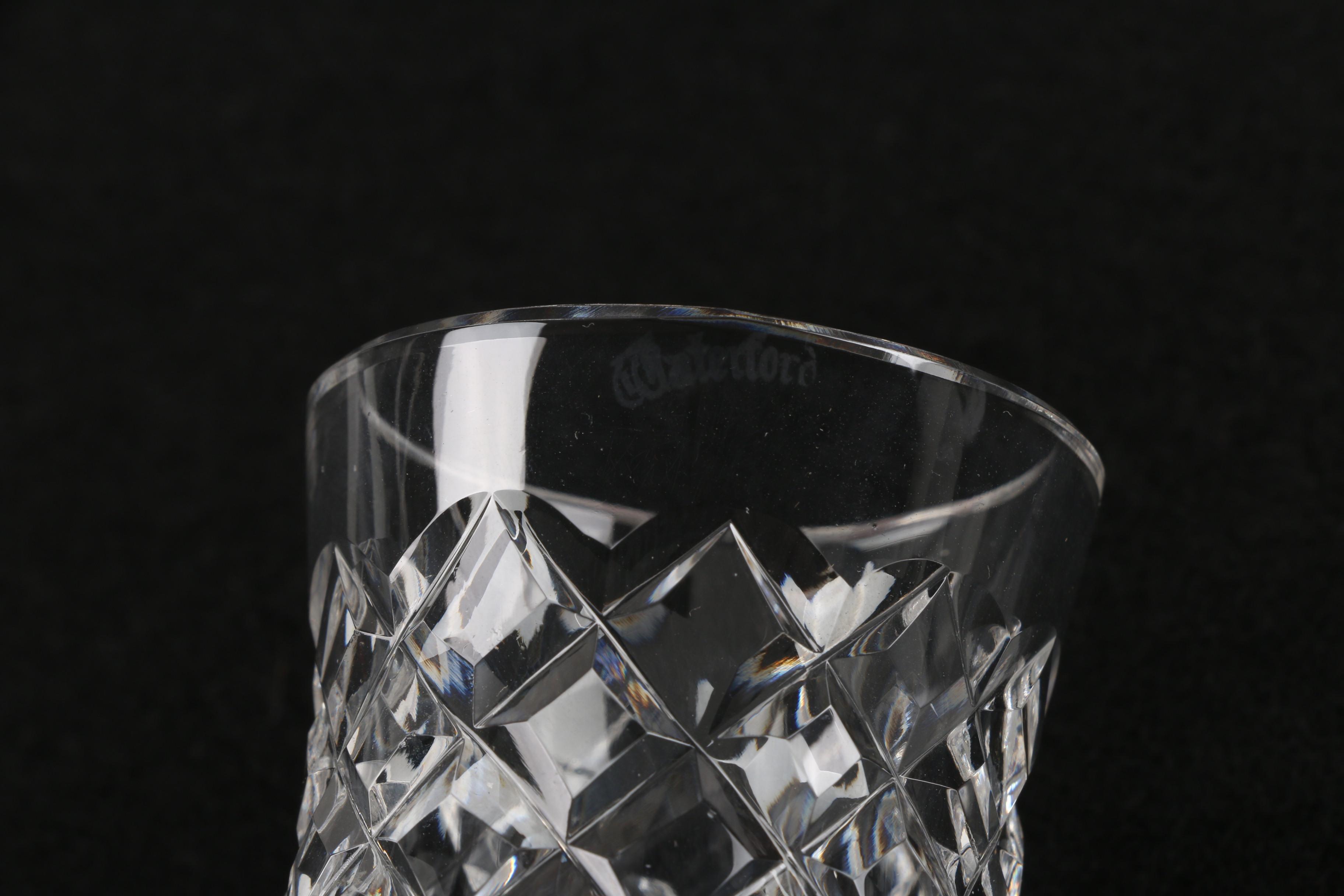 Waterford Crystal "Waterford Traditions" Wine Goblets and "Comeragh" Napkin Ring