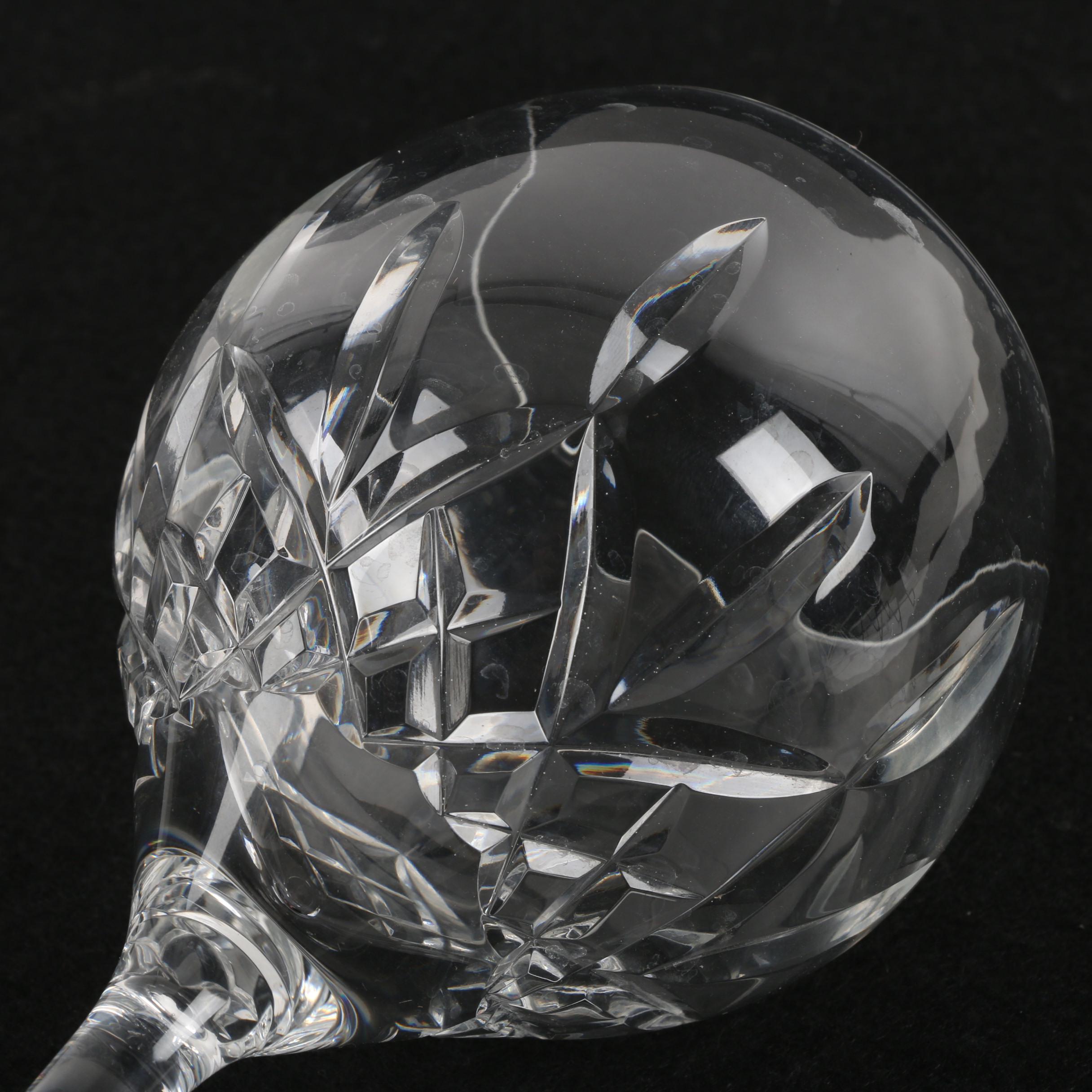 Waterford Crystal "Waterford Traditions" Wine Goblets and "Comeragh" Napkin Ring