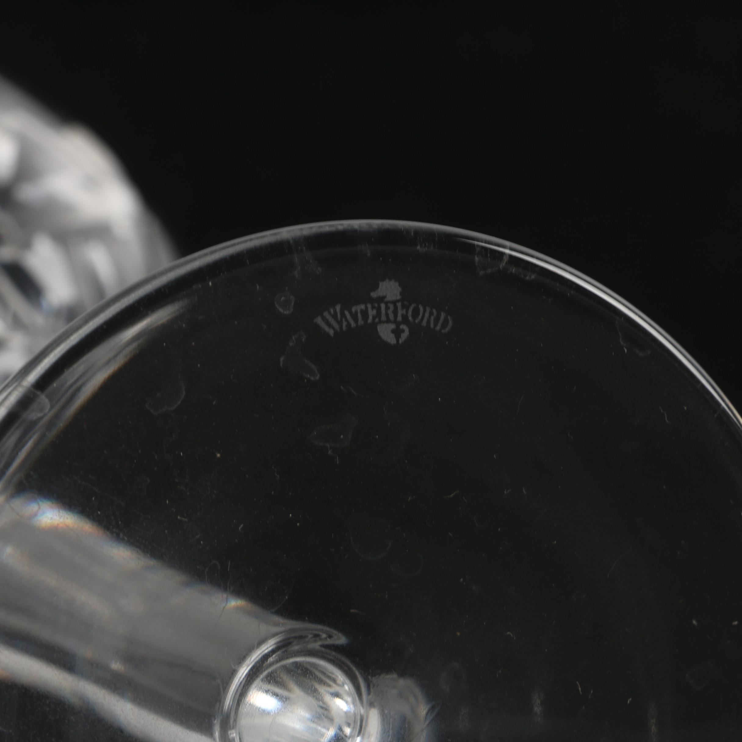 Waterford Crystal "Waterford Traditions" Wine Goblets and "Comeragh" Napkin Ring