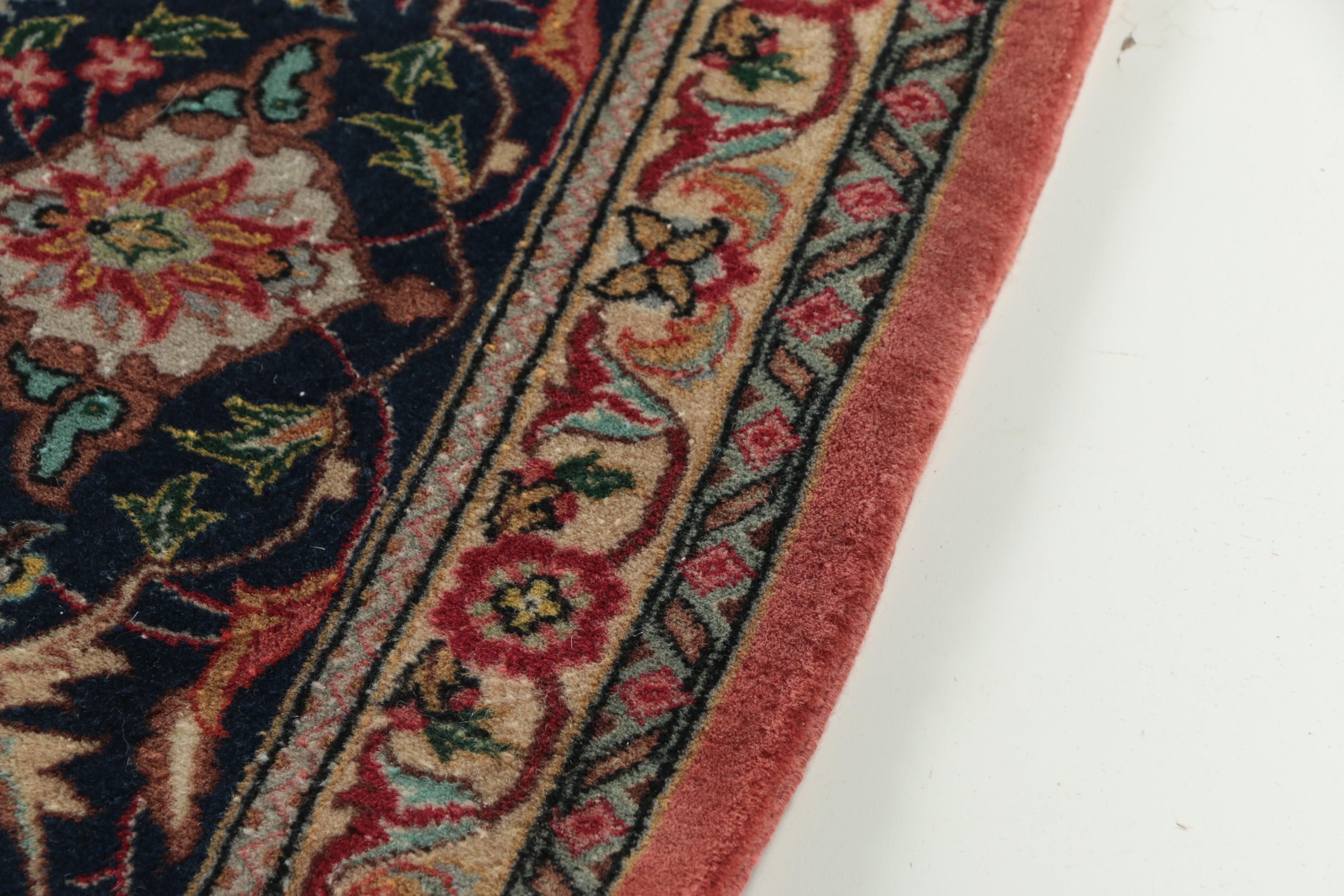 Finely Hand-Knotted Persian Tabriz Style Wool Area Rug