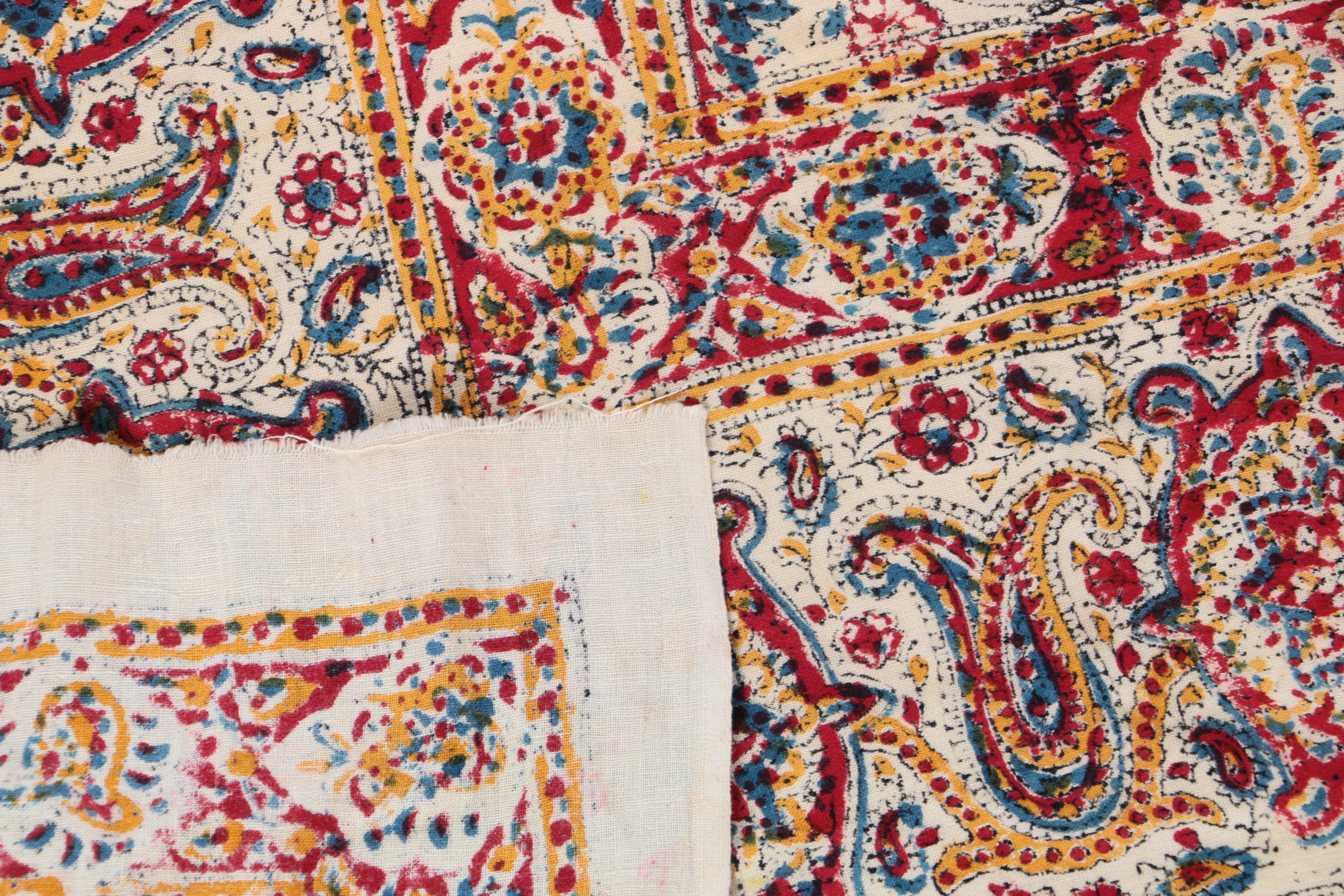 Printed Indian Paisley Tablecloth