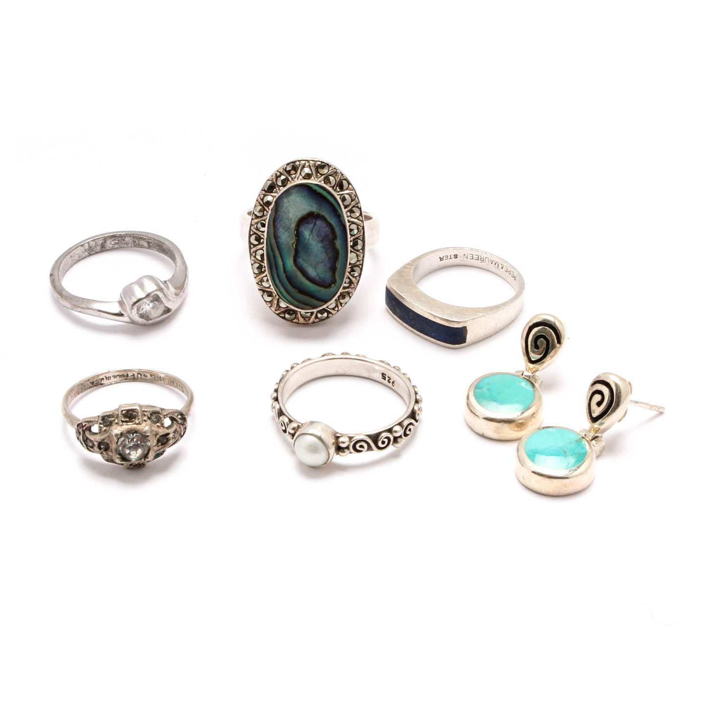 Sterling Silver Jewelry Featuring Lapis, Cultured Pearl and More