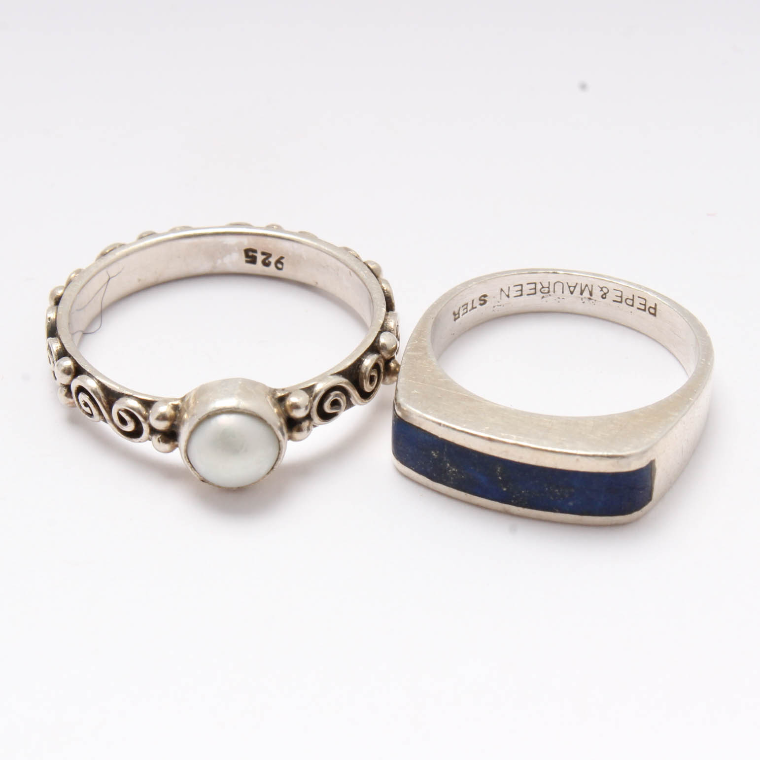 Sterling Silver Jewelry Featuring Lapis, Cultured Pearl and More