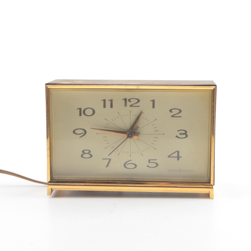 1970s General Electric Mid-Century Style Alarm Clock