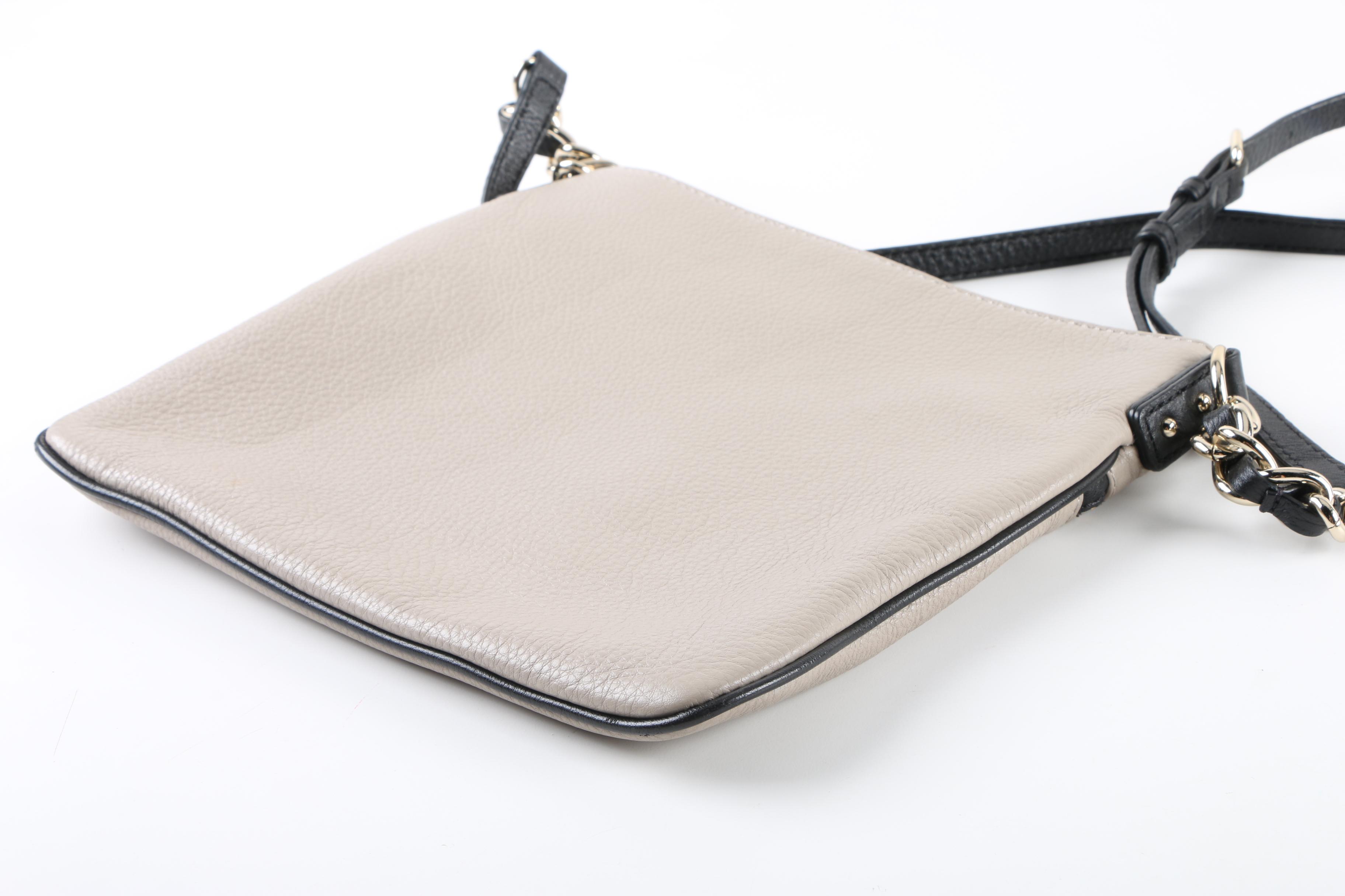 Kate Spade New York Cobble Hill Ellen Taupe Leather Crossbody Bag