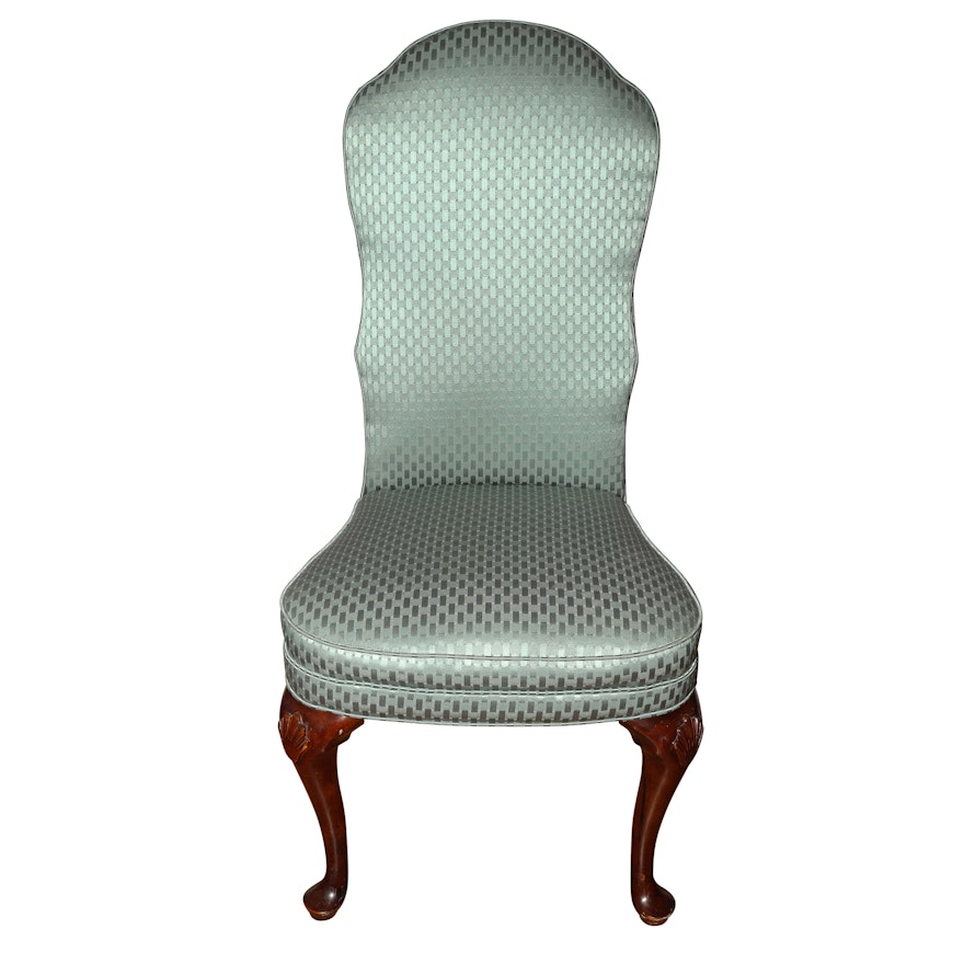 Upholstered Queen Anne Style Dining Chair