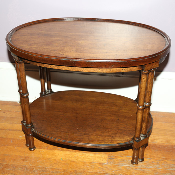 Two Tier Oval Coffee Table by Brandt