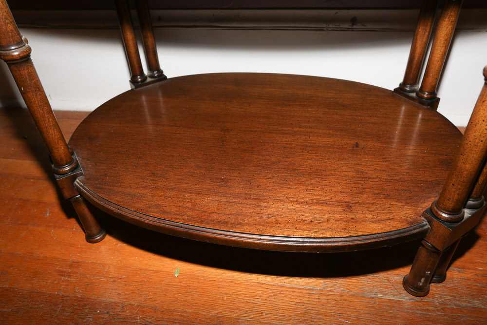 Two Tier Oval Coffee Table by Brandt