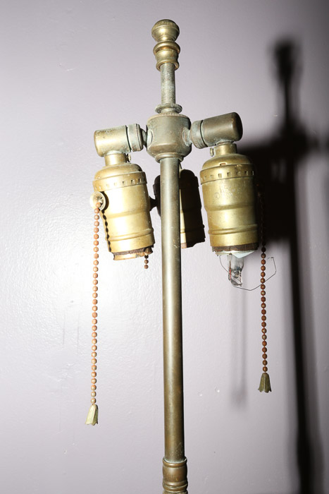 Vintage Chinese Inspired Brass Table Lamp