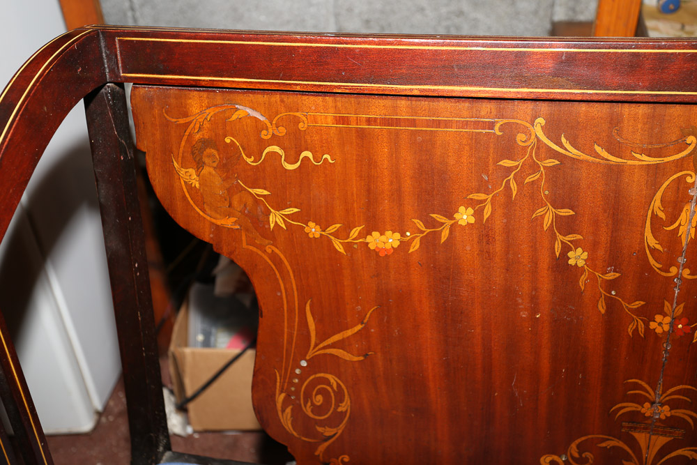 Antique Settee with Marquetry