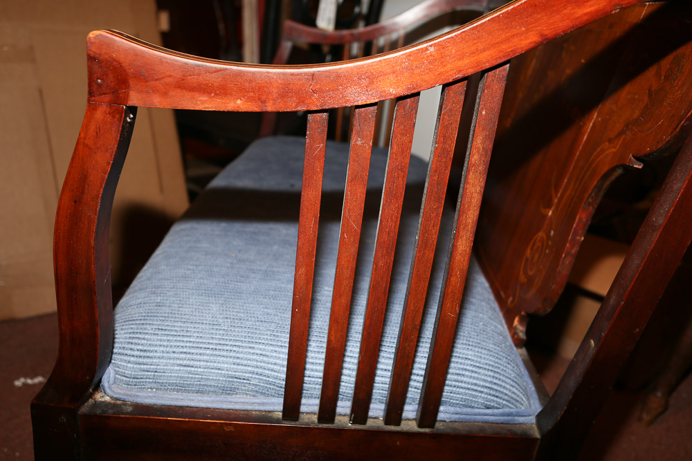 Antique Settee with Marquetry