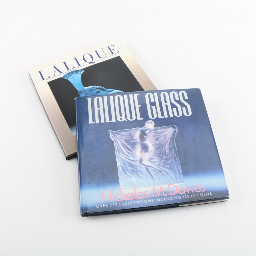 Pair of Books on Lalique Glass