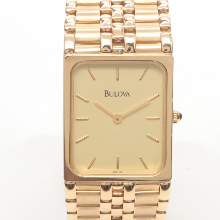 Bulova 14K Yellow Gold Wristwatch