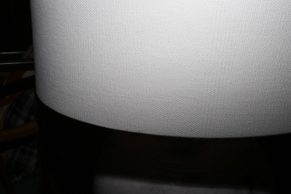 The Natural Light "Amuleto" Ceramic Table Lamp with Sail Cloth Shade