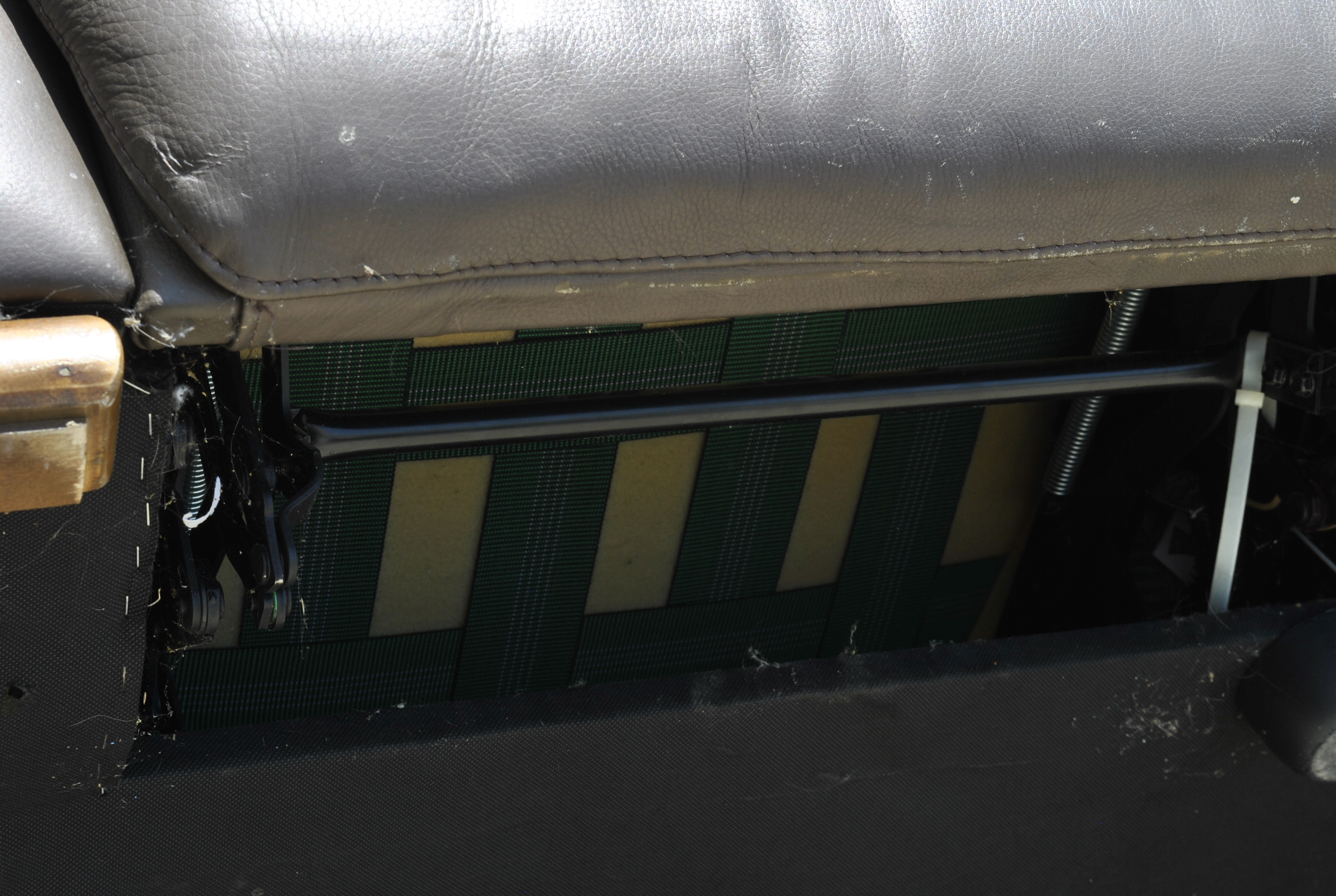 Natuzzi Dark Leather Sectional