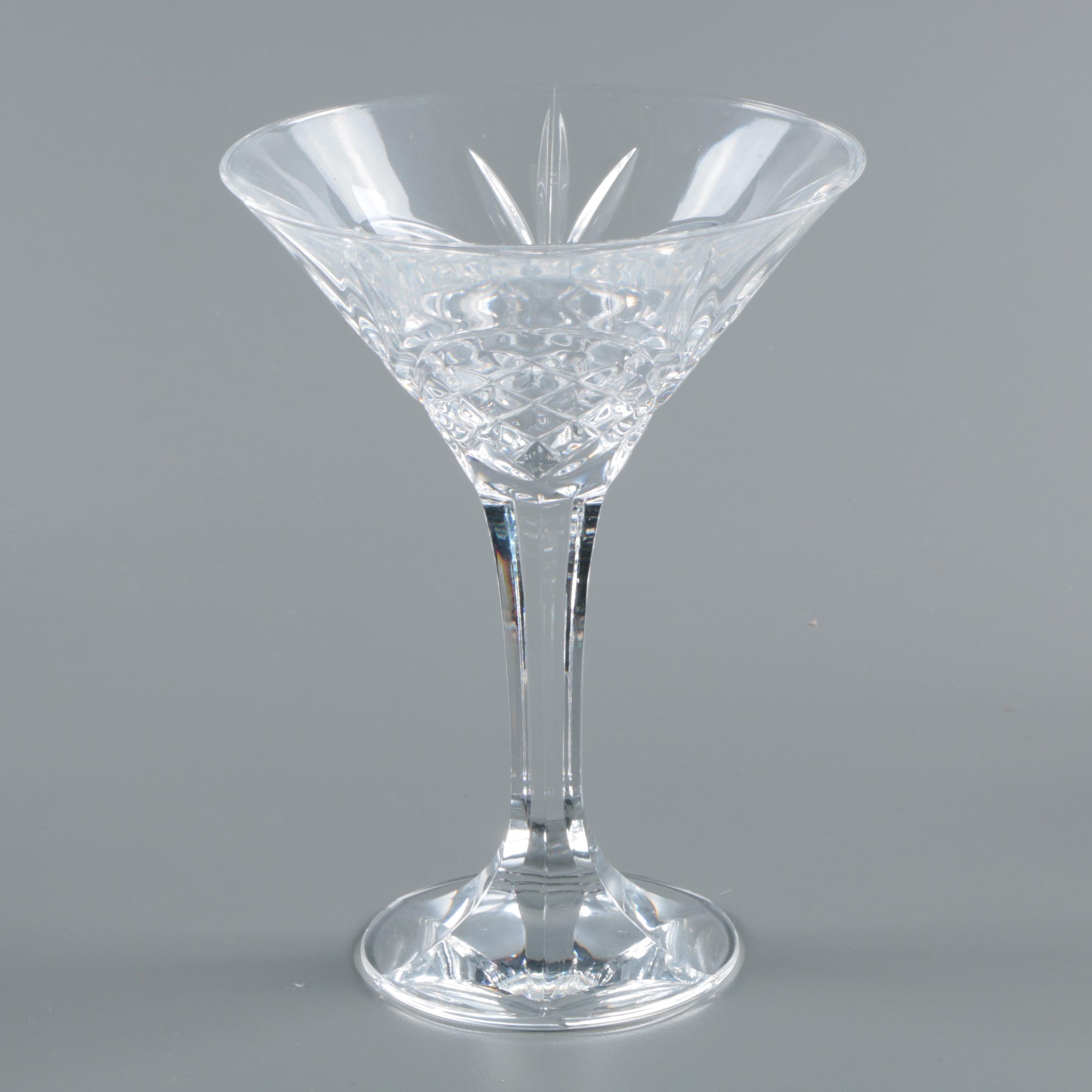 Godinger "Dublin" Shannon Collection Crystal Martini Glasses