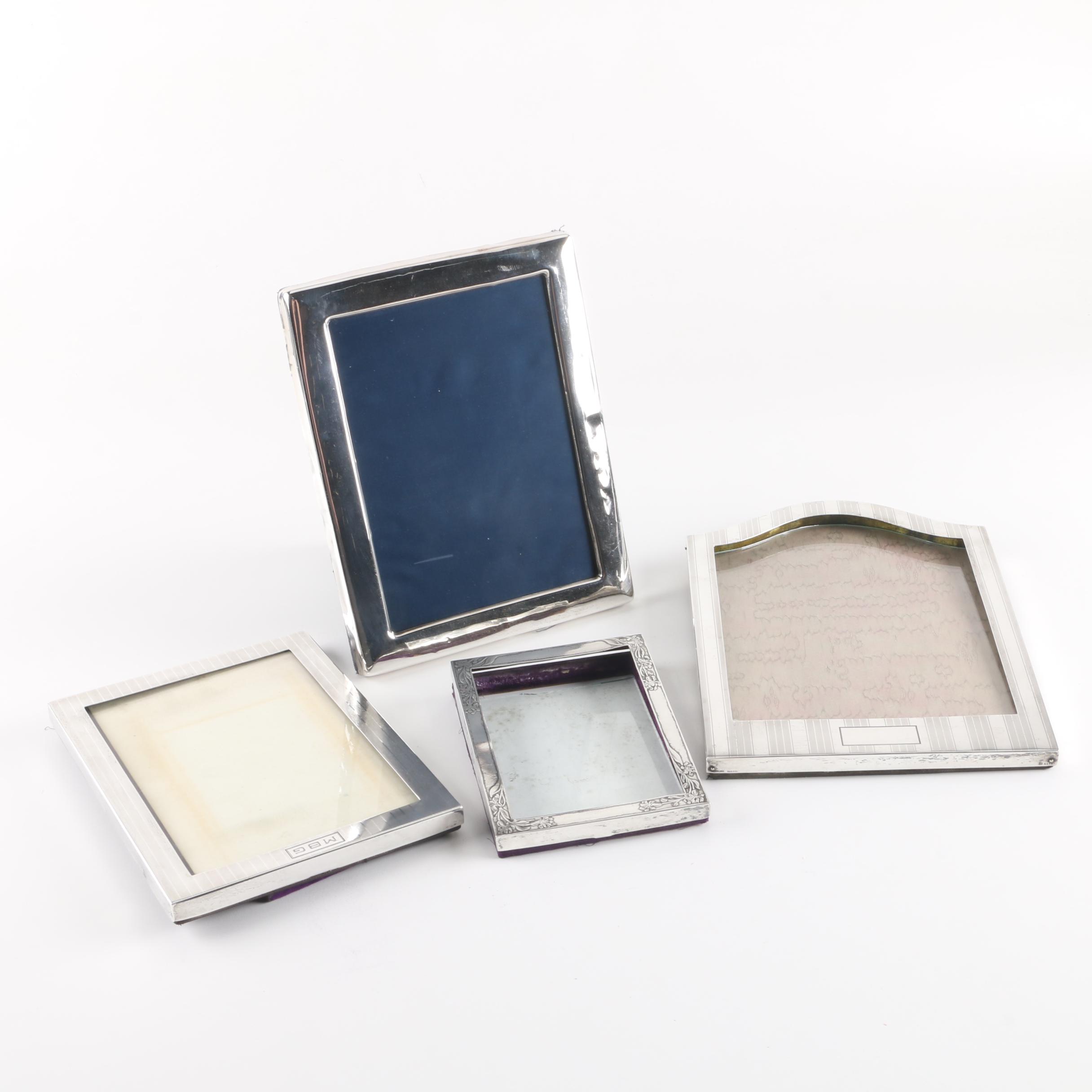 J.E. Blake Co. Sterling Silver Picture Frame with Other Sterling Frames
