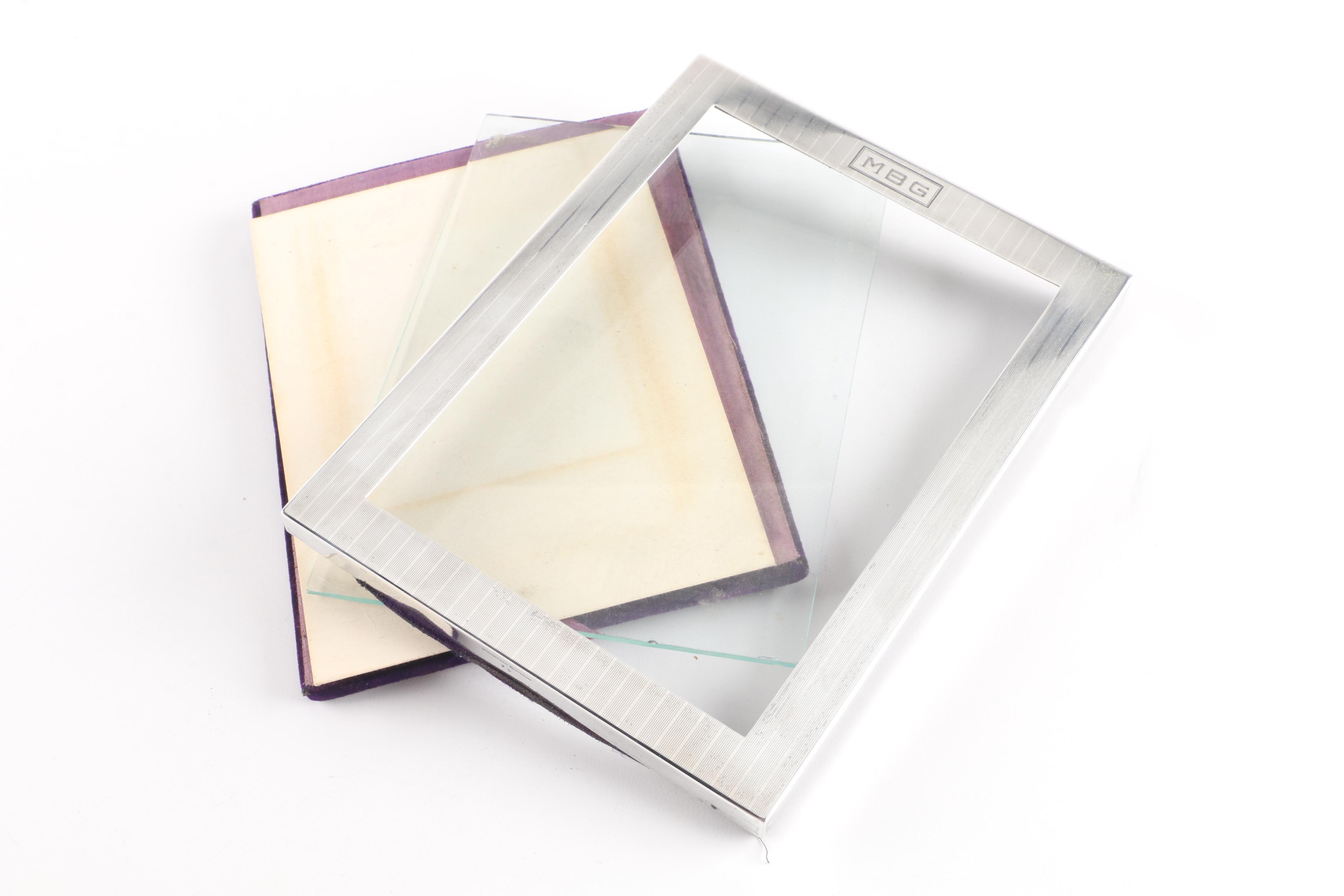 J.E. Blake Co. Sterling Silver Picture Frame with Other Sterling Frames