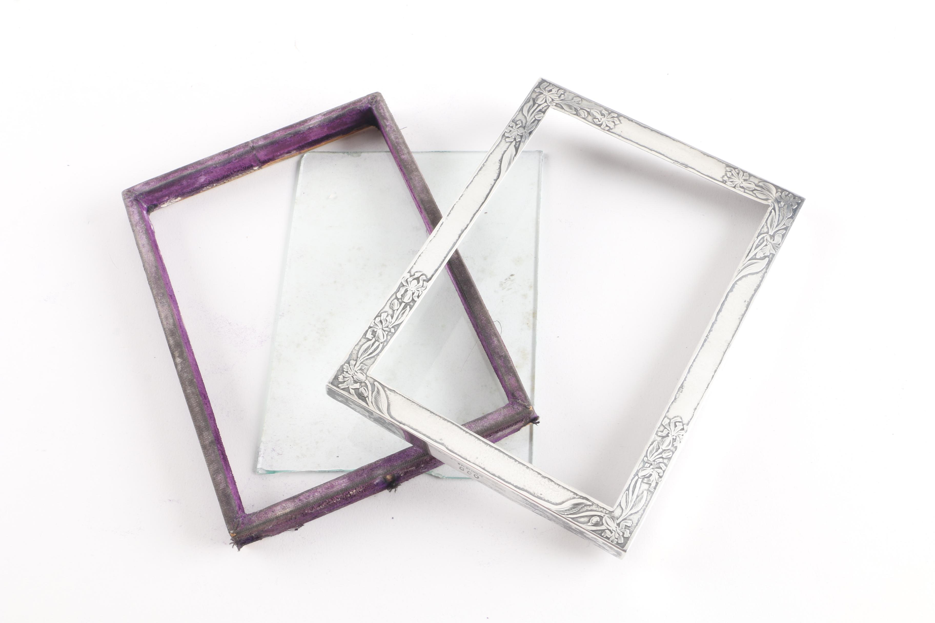 J.E. Blake Co. Sterling Silver Picture Frame with Other Sterling Frames