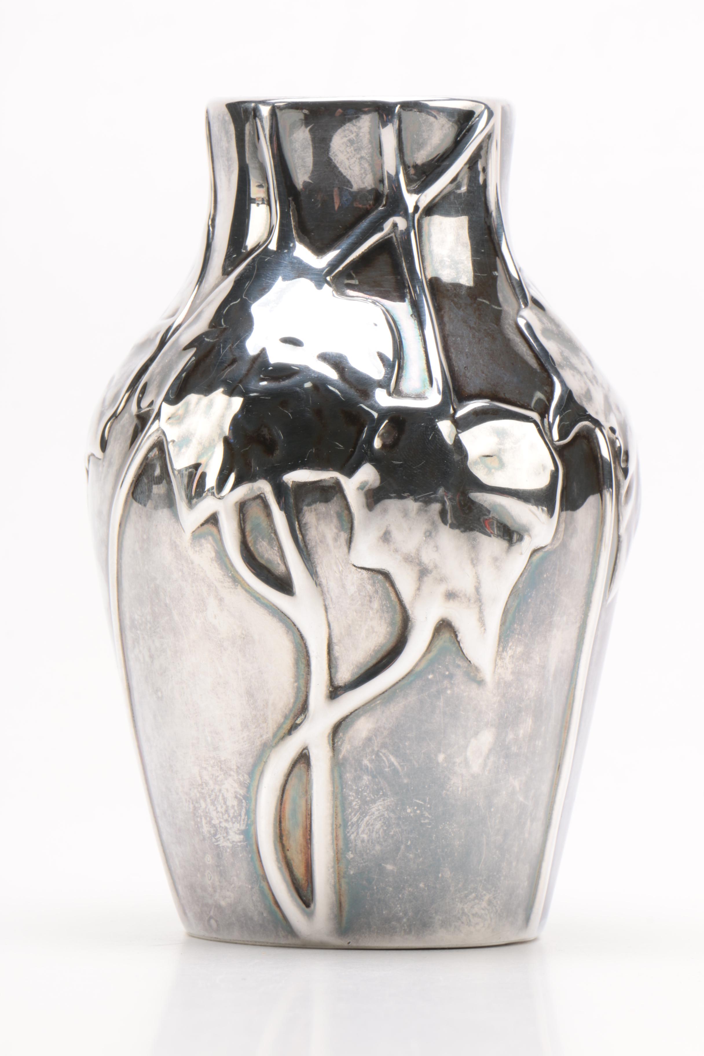 Tiffany & Co. "Louis Comfort Tiffany Collection" Sterling Silver Vase