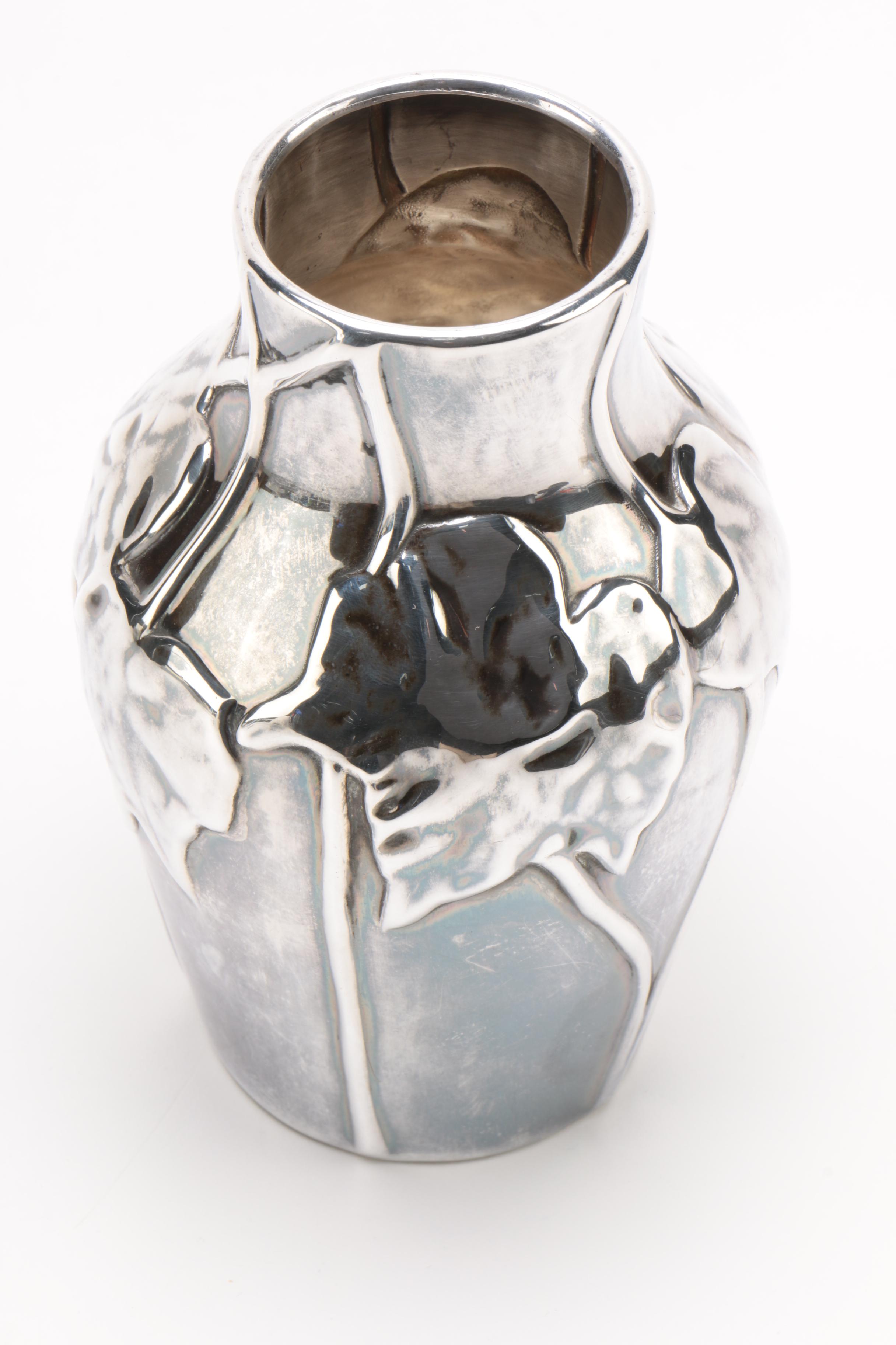 Tiffany & Co. "Louis Comfort Tiffany Collection" Sterling Silver Vase