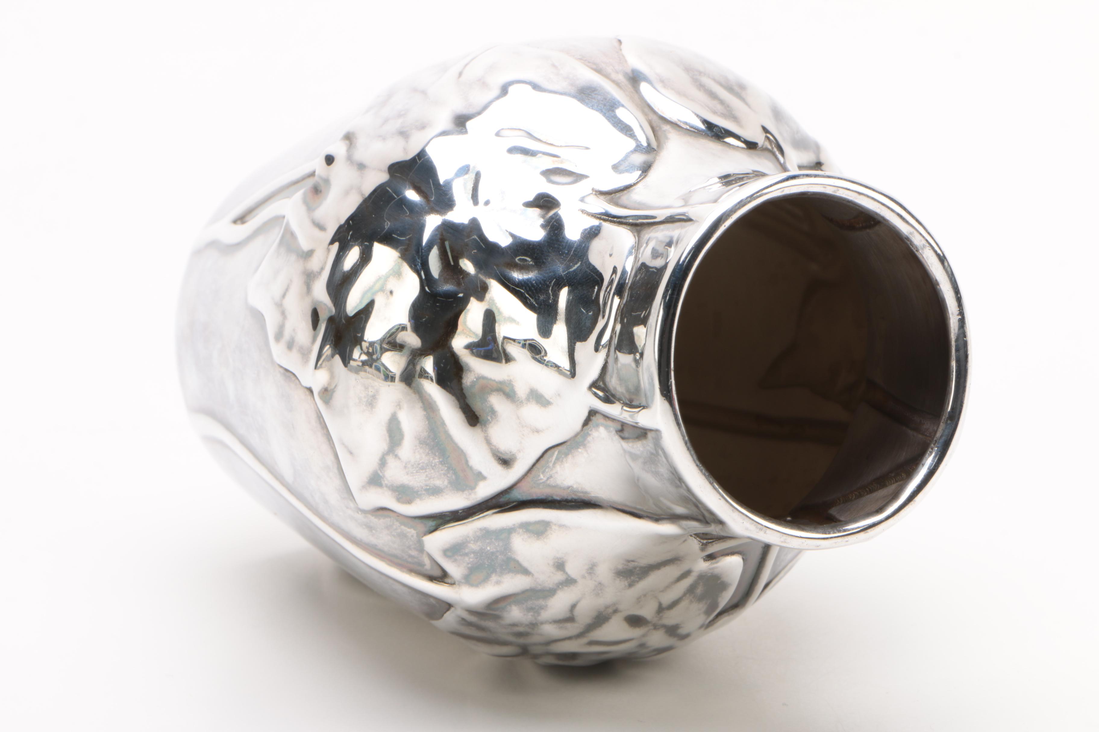 Tiffany & Co. "Louis Comfort Tiffany Collection" Sterling Silver Vase