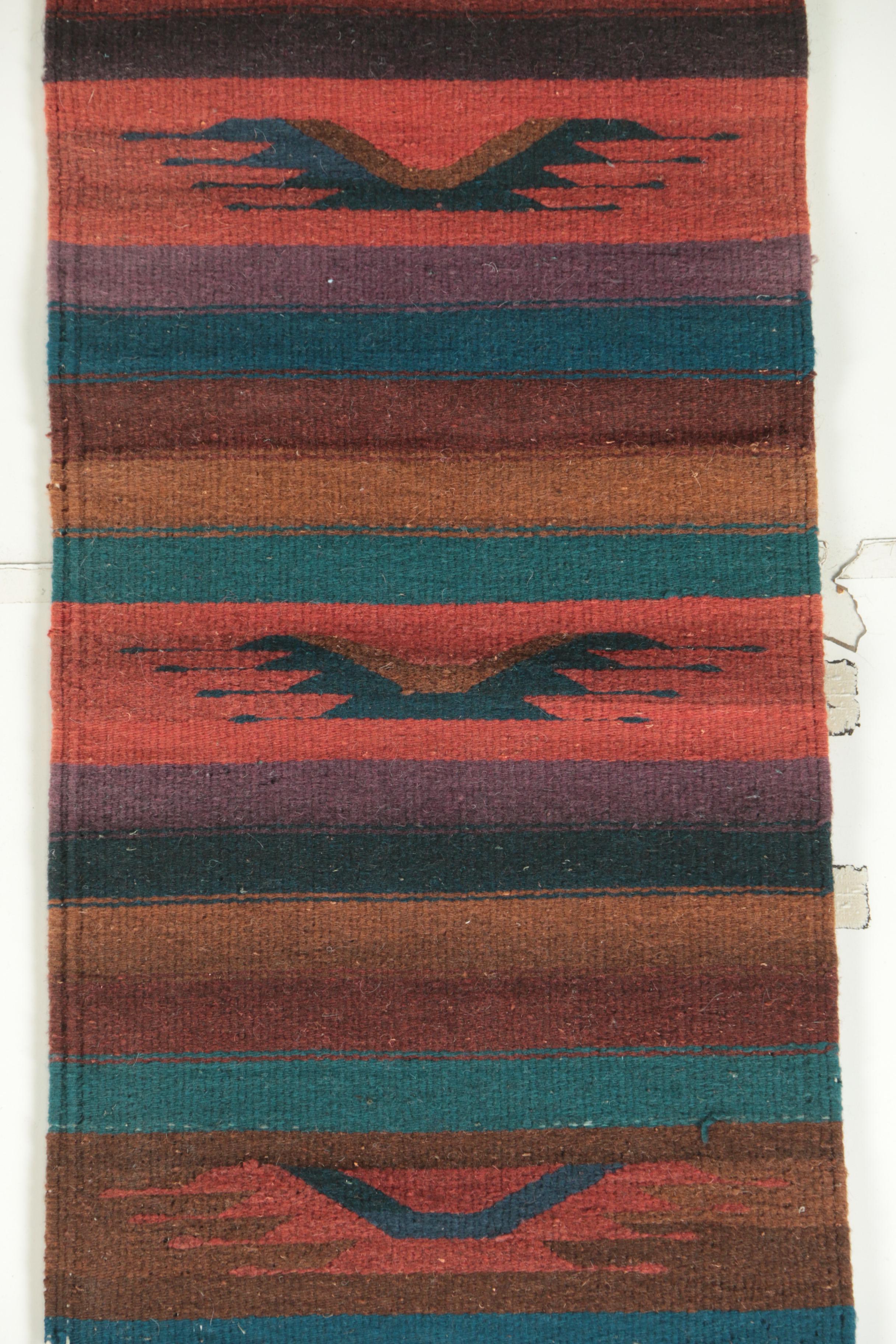 Handwoven Mexican Wool Carpet Runner by Casa Gunginn