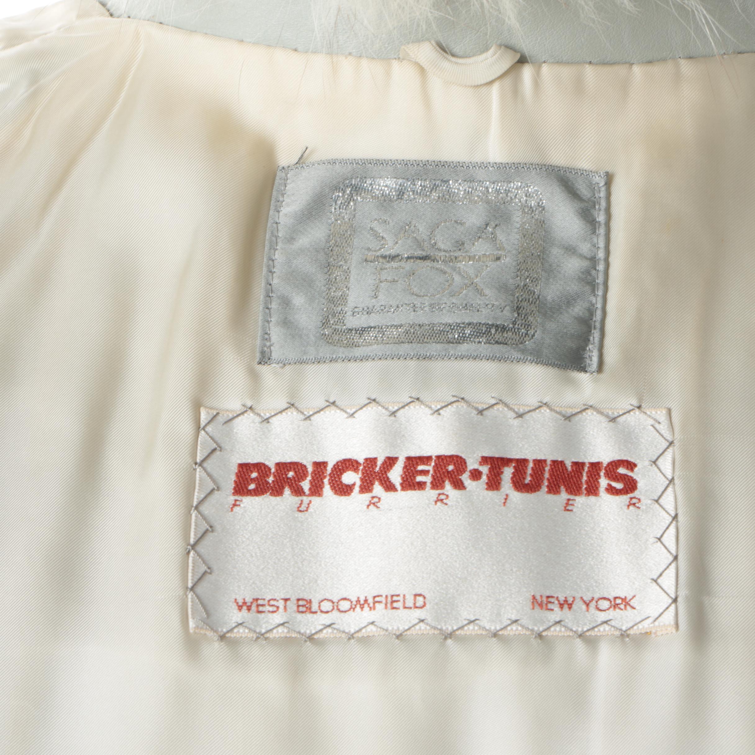 Women's Vintage Bricker-Tunis Furriers Saga Fox Fur Coat