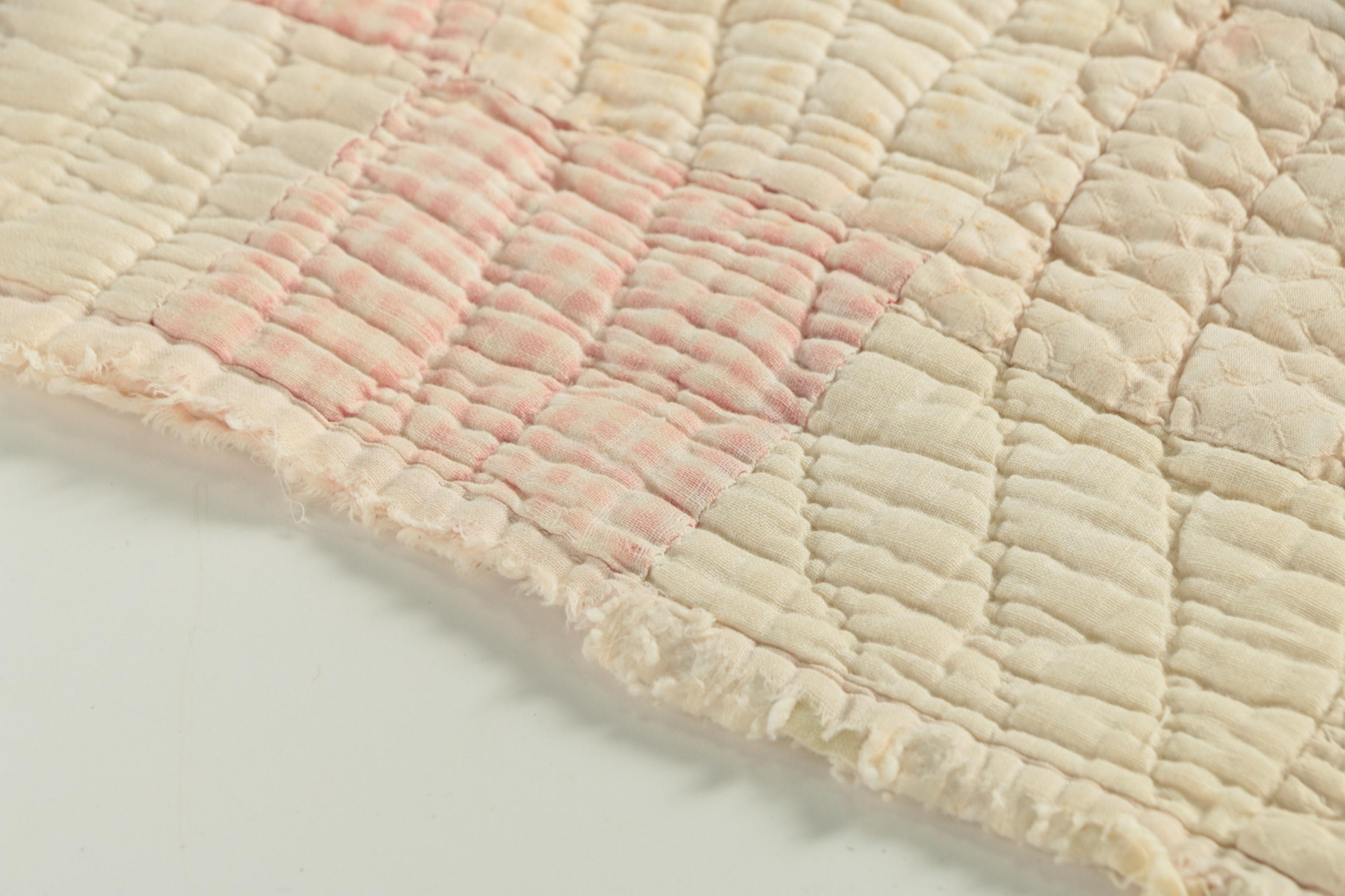 Early 20th Century "Trip Around the World" and "Nine Patch" Vintage Quilts