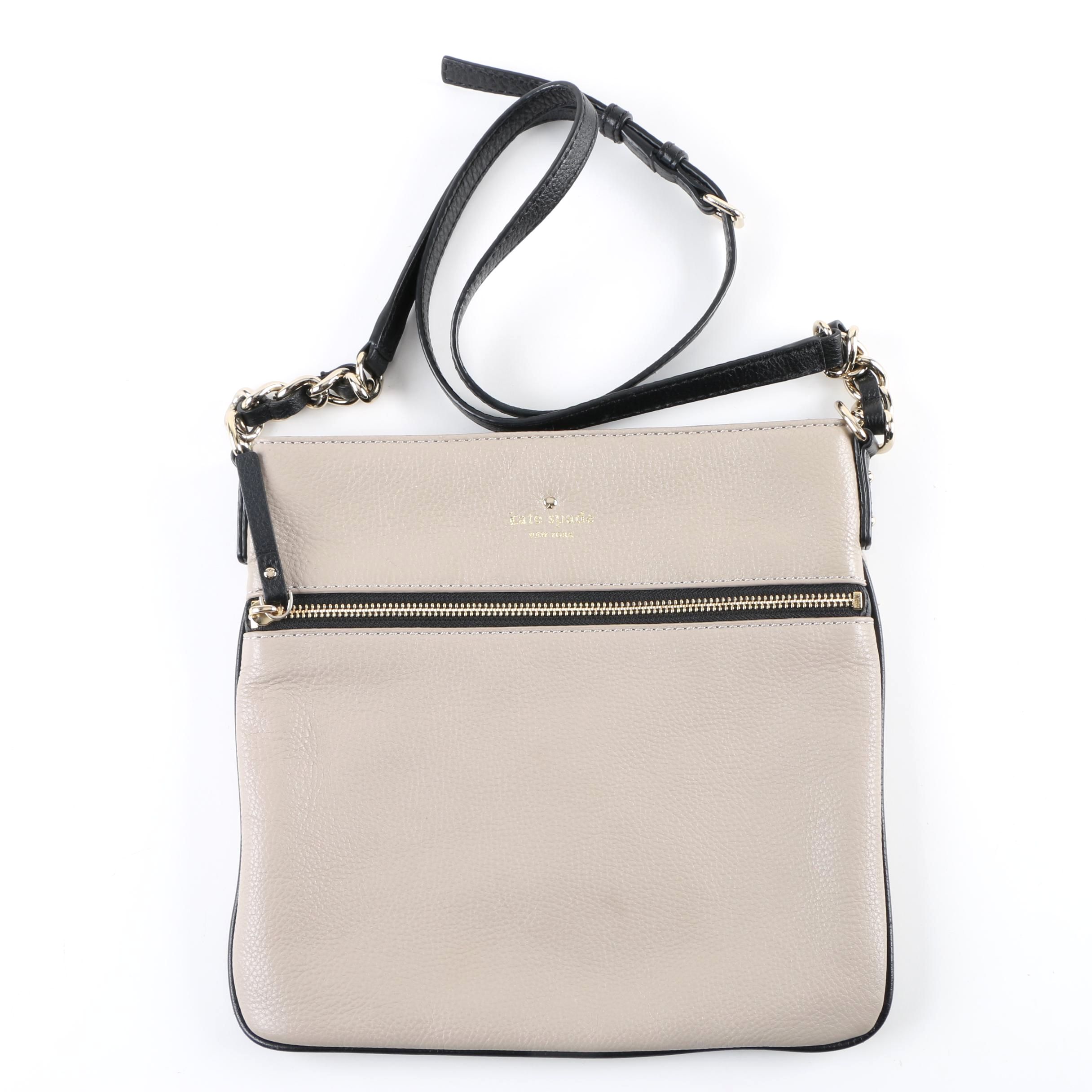 Kate Spade New York Cobble Hill Ellen Taupe Leather Crossbody Bag