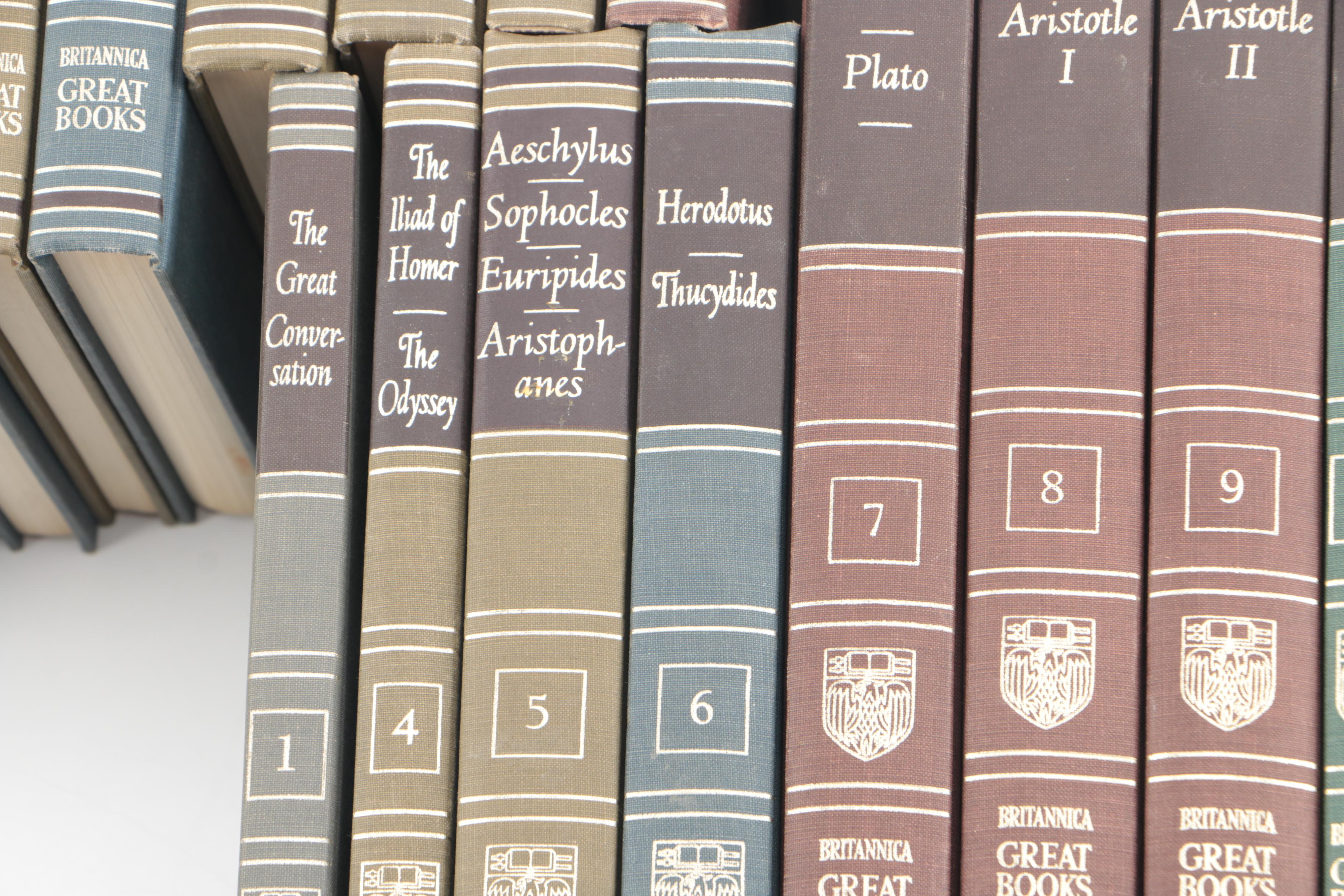 Forty-Two Volumes of the "Great Books of the Western World" Series