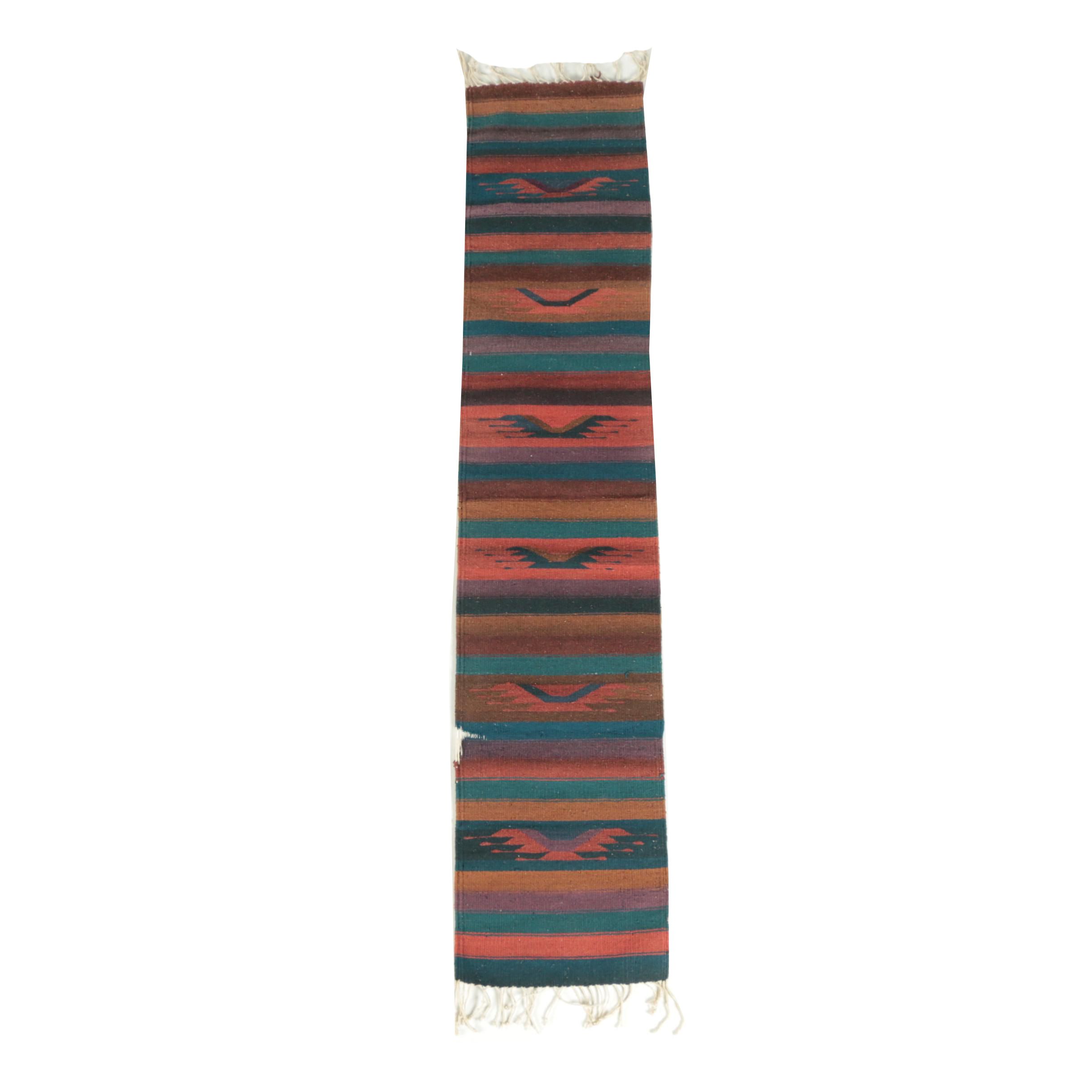 Handwoven Mexican Wool Carpet Runner by Casa Gunginn