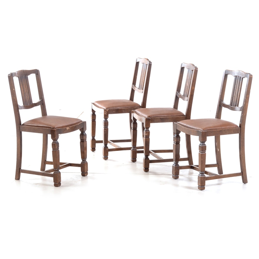 Set of Oak Dining Chairs