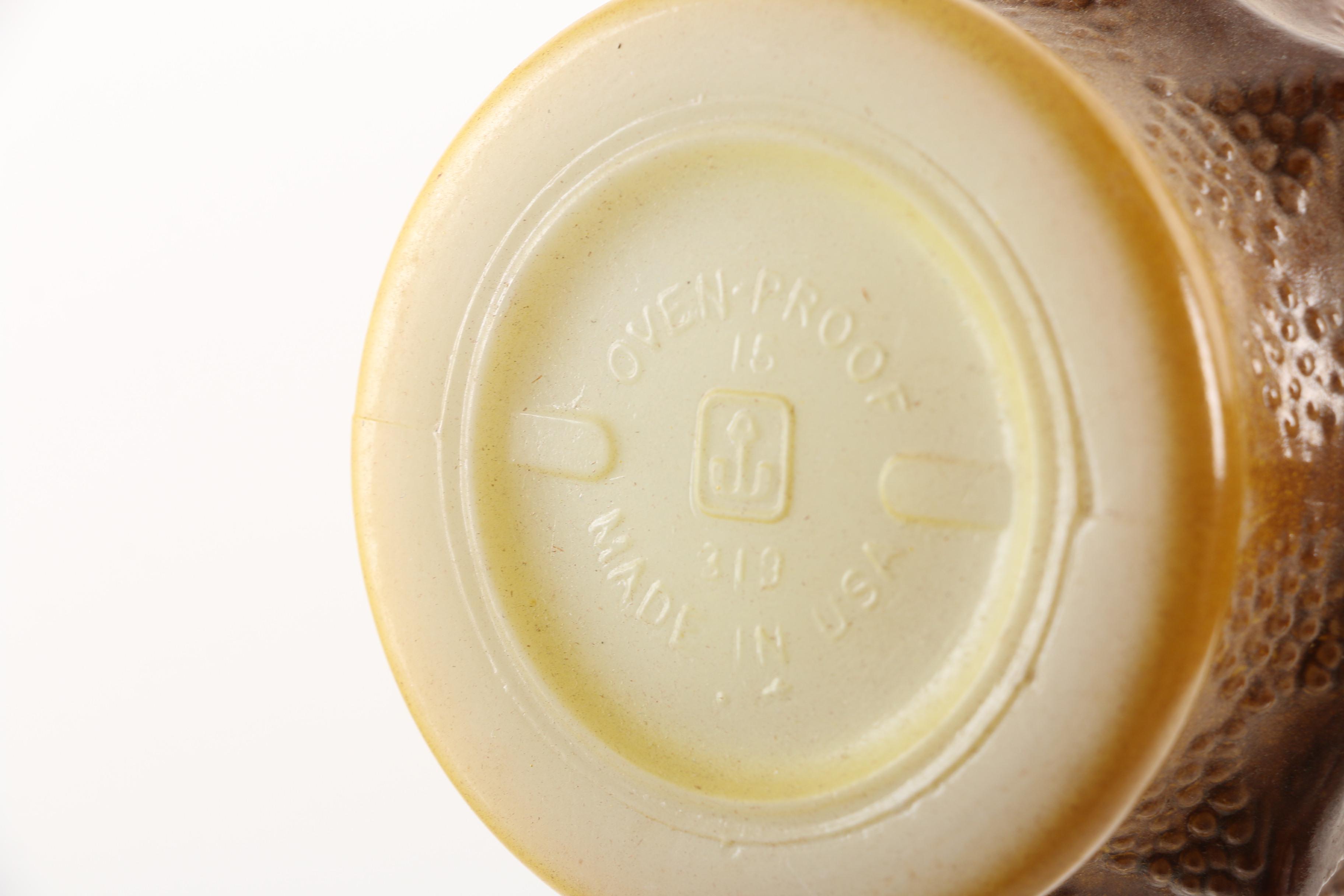 Vintage Anchor Hocking "Kimberly" Glass Mugs with Ramekins and Pyrex Bowls